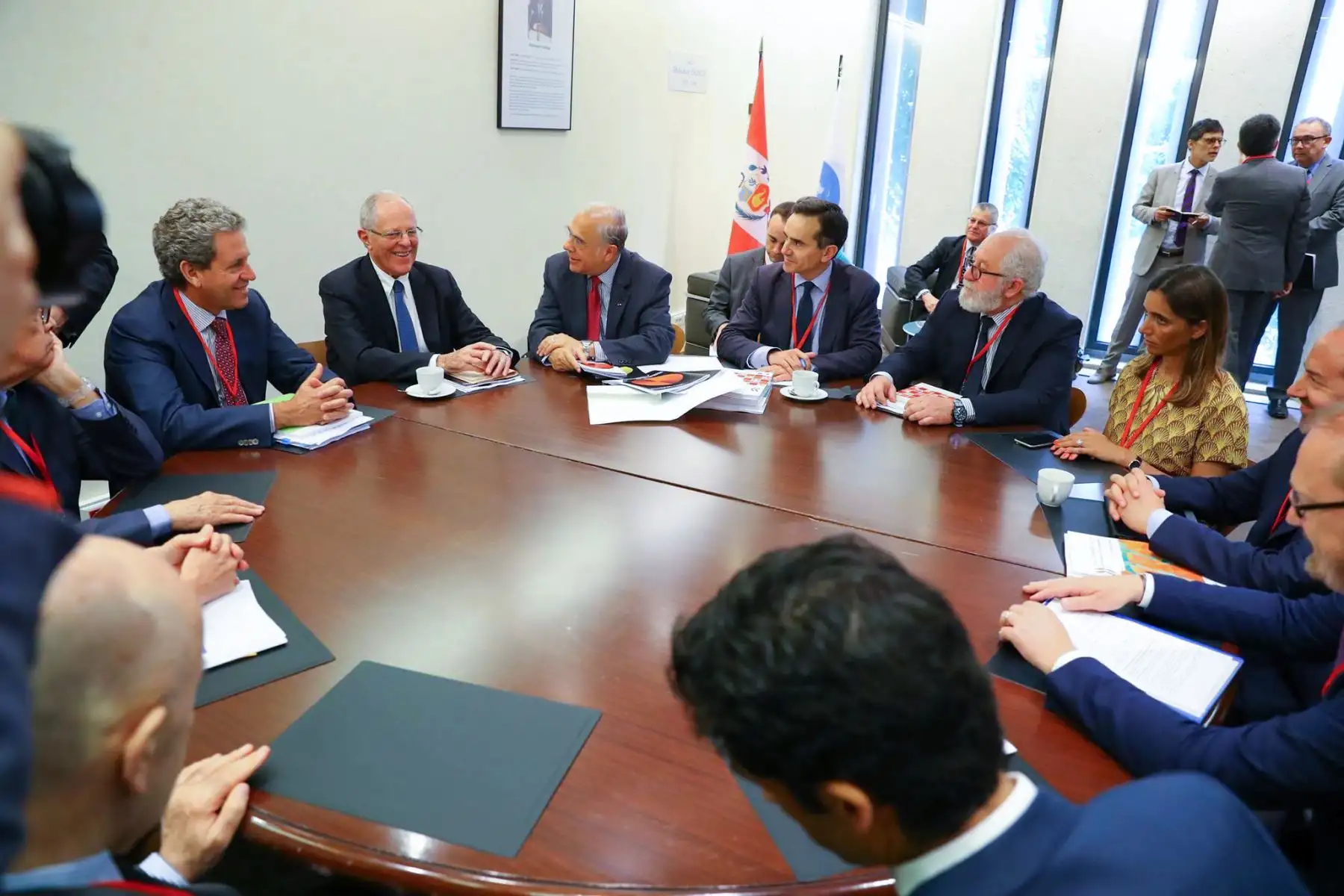 El presidente de la República Pedro Pablo Kuczynski, se reúne con el Secretario General de la OCDE Angel Gurría. Foto: ANDINA/ Prensa Presidencia