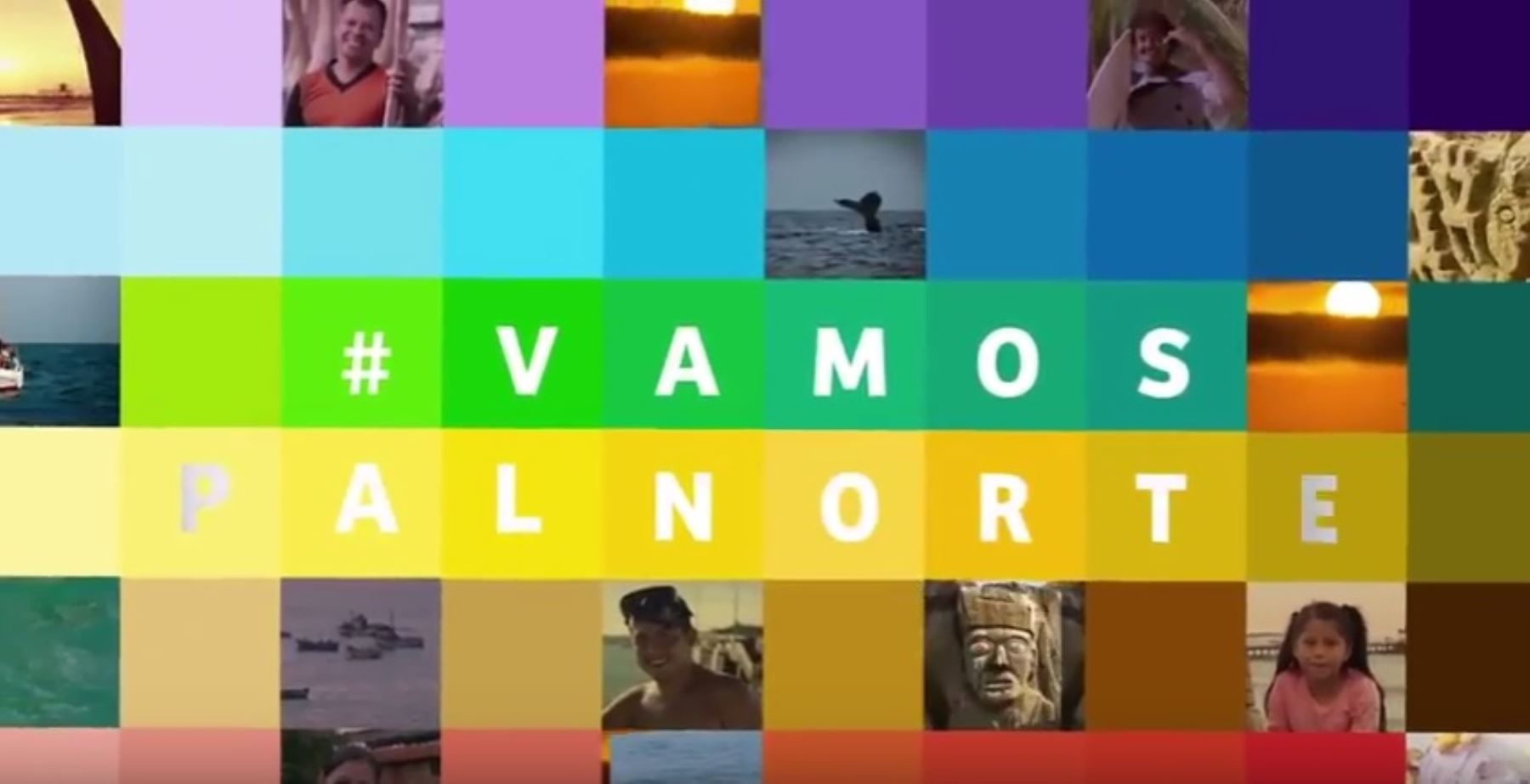 Logotipo de la campaña "Vamos Pal Norte" de Promperú para impulsar el turismo en las regiones del norte peruano afectadas por El Niño Costero.