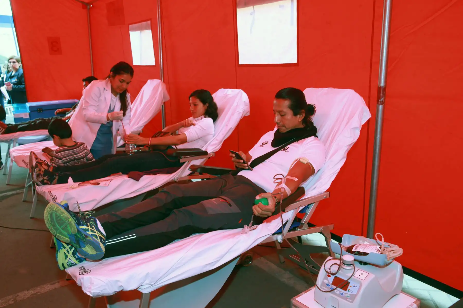Buscan crear cultura de donación de sangre. Foto: ANDINA/Norman Córdova