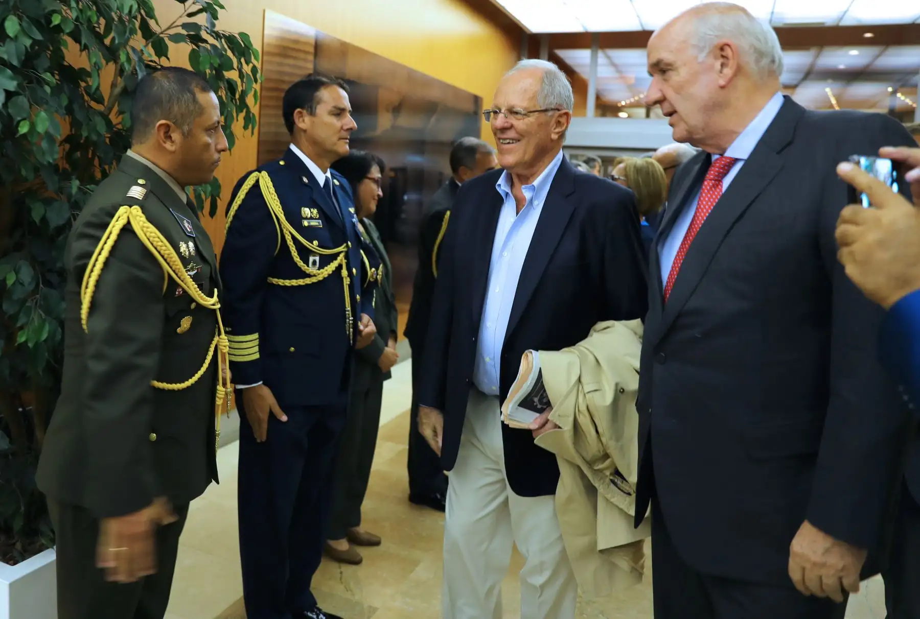 Presidente Pedro Pablo Kuczynski  arribó a Madrid para iniciar Visita Oficial a España.Foto:ANDINA/Prensa Presidencia