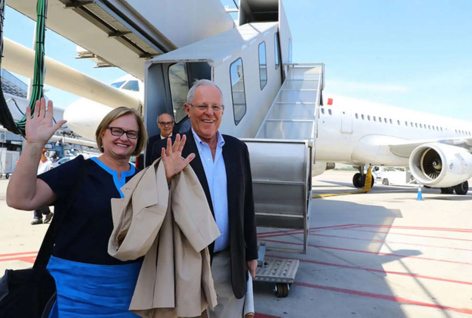 Presidente Pedro Pablo Kuczynski  arribó a Madrid para iniciar Visita Oficial a España.Foto:ANDINA/Prensa Presidencia