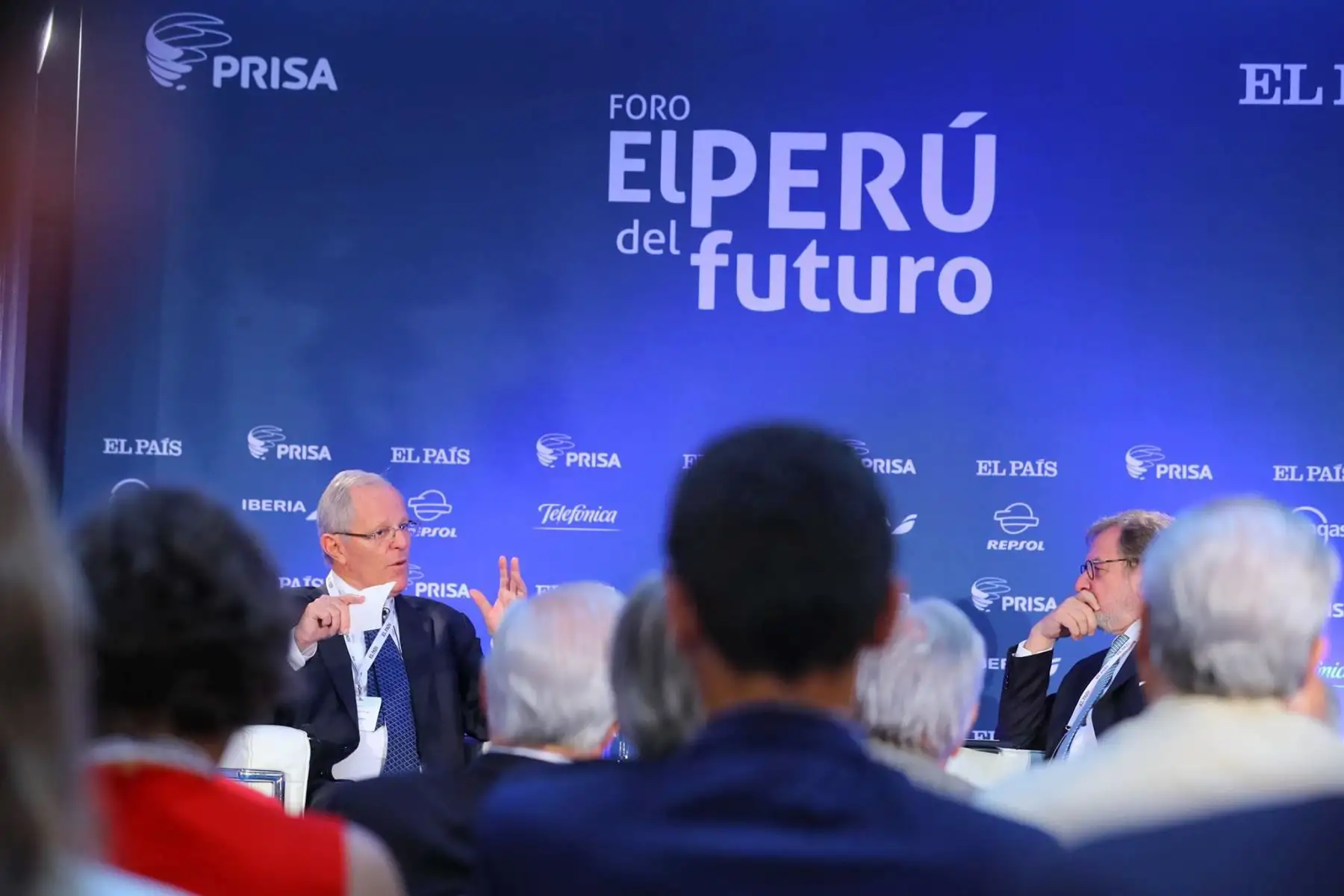 El jefe del Estado, Pedro Pablo Kuczynski, participa del foro “El Perú del Futuro”, organizado por el Grupo Prisa, en Madrid. Foto: ANDINA/ Andres Valle - Presidencia