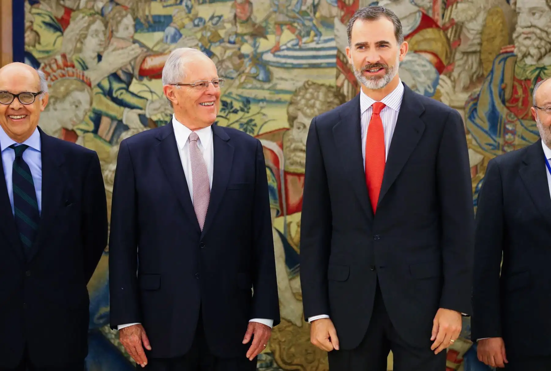 El jefe del Estado, Pedro Pablo Kuczynski, se reúne con el rey Felipe VI en el Palacio de la Zarzuela, en el marco de la visita oficial que cumple en España. Foto: ANDINA/ Andres Valle - Presidencia