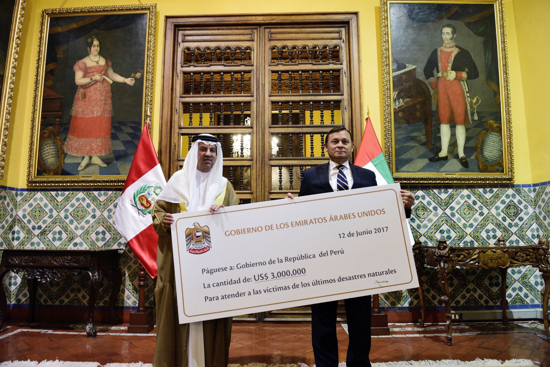 UAE donates US$3 million for Peru victims