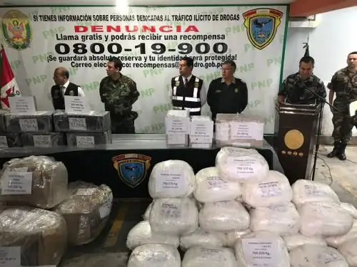 Incautación de droga. Foto: ANDINA/Difusión.
