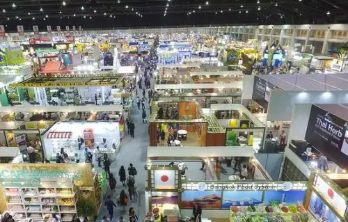 Foto: Vista de la feria Thaifex en Tailandia.