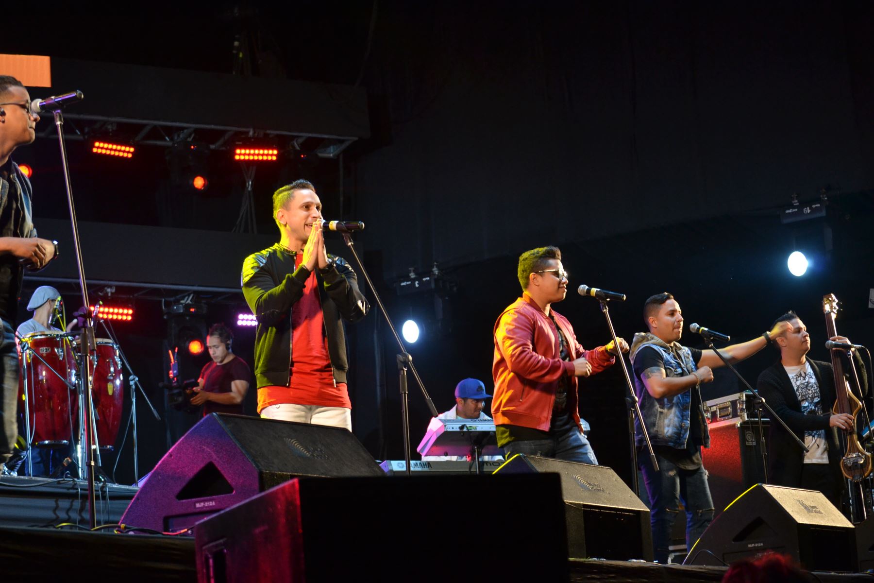 Los venezolanos de Orquesta Los Adolescentes mostraron su evolución musical en el Estadio Nacional. Foto cortesía: Marco Tapia.