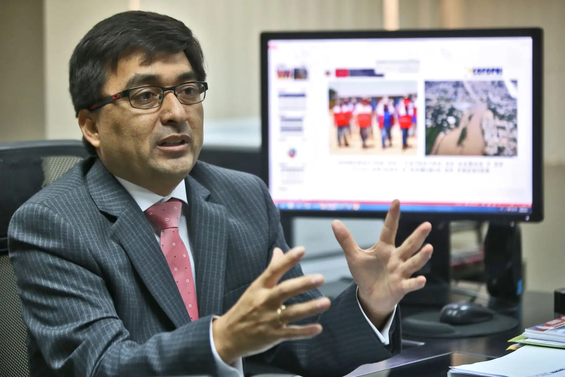 José Luis Quilcate Tirado, Director Ejecutivo de COFOPRI. ANDINA/Oscar Farje