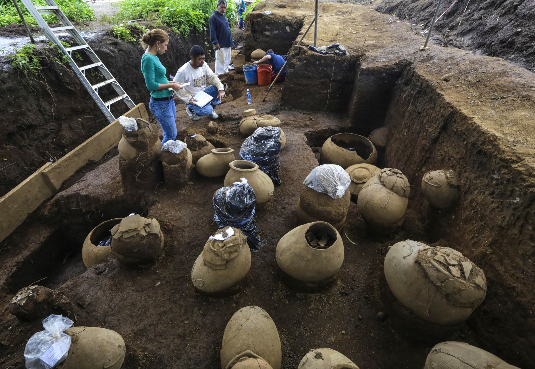 Encuentran cementerio de 1,200 años de antigüedad en Nicaragua. AFP