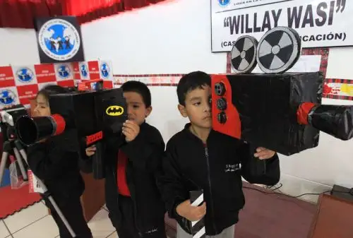 Nueva generación de periodistas se gesta en escuela pública de San Juan de Lurigancho. ANDINA/Héctor Vinces