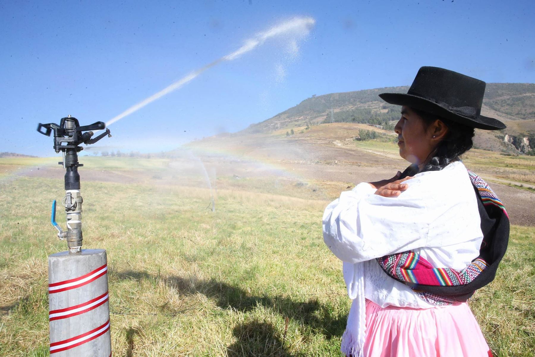 Jefe de Estado supervisa el programa “Sierra Azul”, en la provincia de Angaraes, región Huancavelica.Foto: ANDINA/ Prensa Presidencia