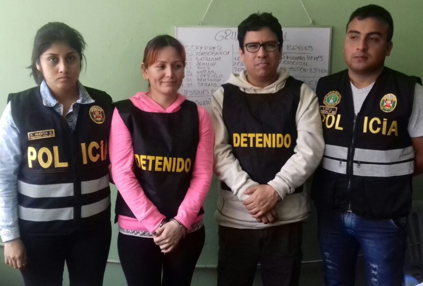 Policía captura a pareja de esposos prófugos del caso La centralita. ANDINA
