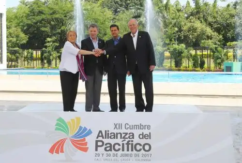 Fotografía oficial de la XII cumbre de la Alianza del Pacifico 2017.Foto:ANDINA/Prensa Presidencia