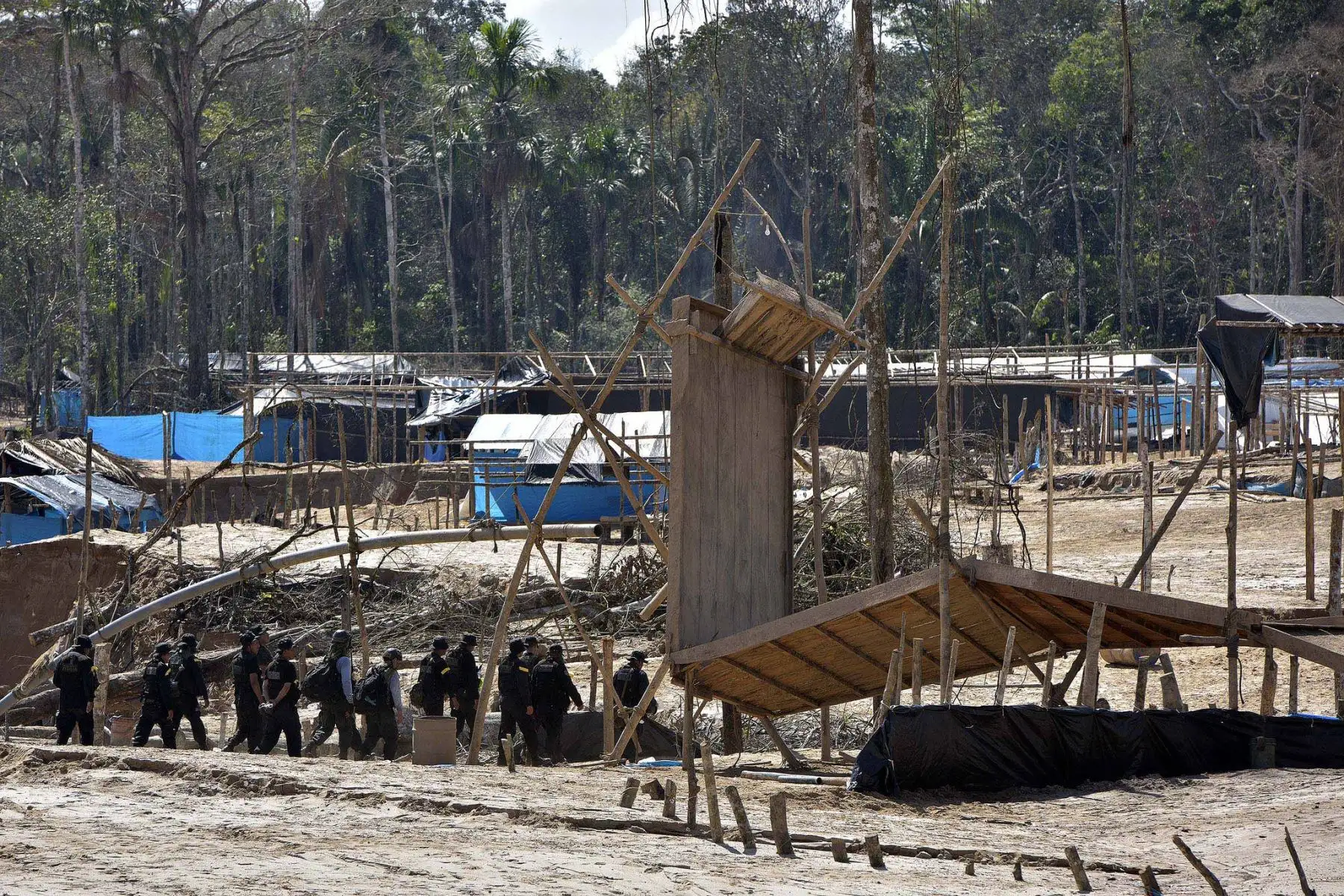 Megaoperativo contra la minería ilegal en Madre de Dios.