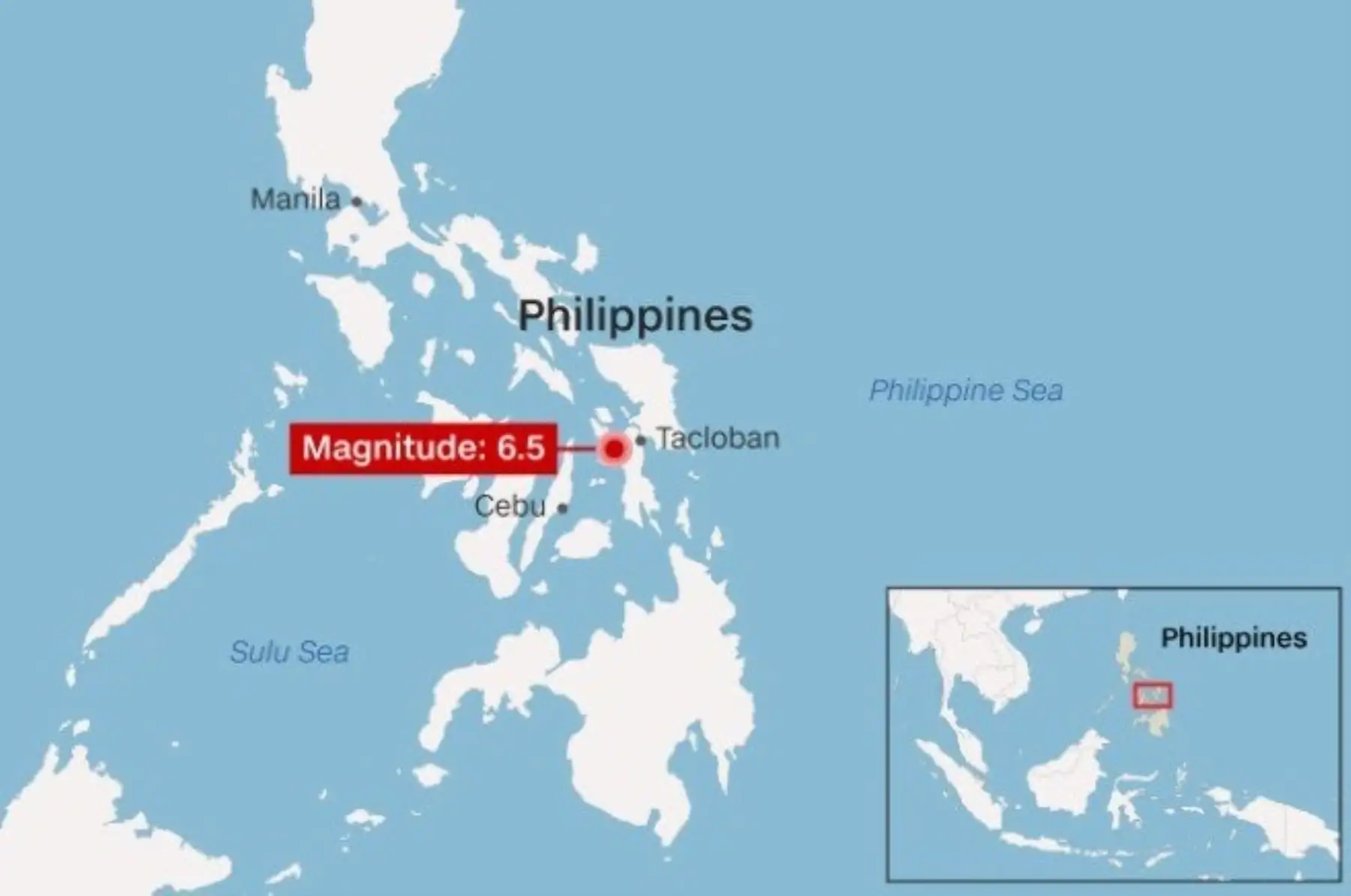 Terremoto de magnitud 6 sacude una isla en Filipinas