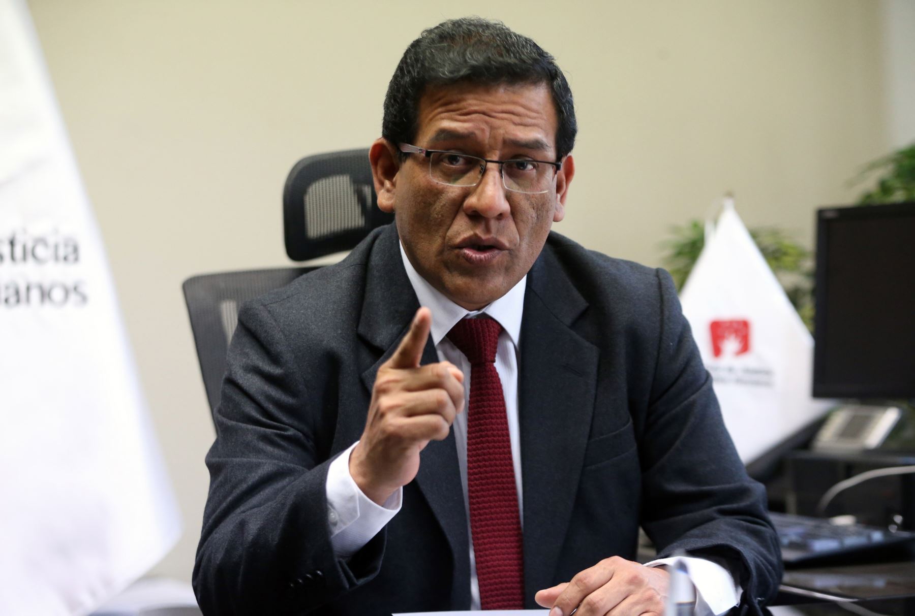 Viceministro de Justicia, Edgar Carpio. Foto: ANDINA/Vidal Tarqui.