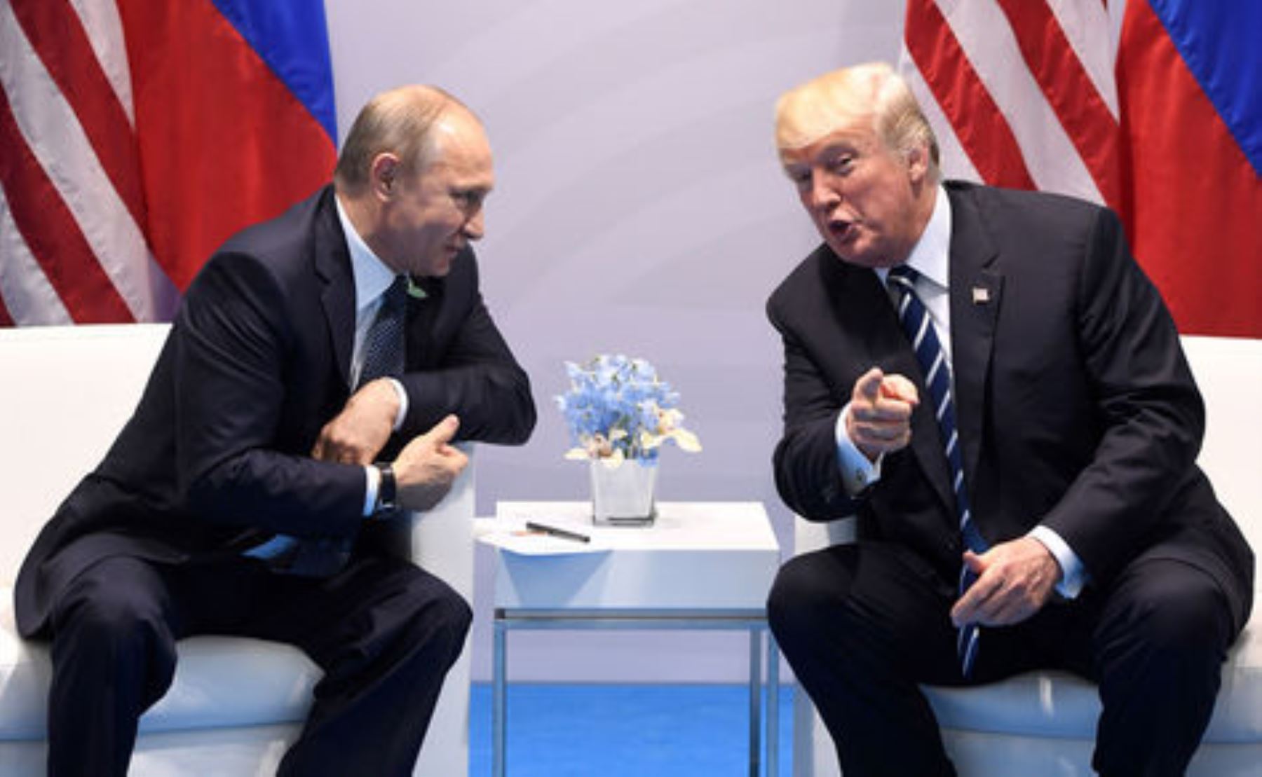 Donald Trump y Putin inician su primera reunión en el G20 Foto: AFP