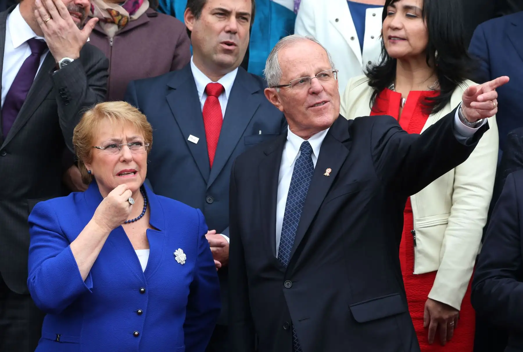 LIMA,PERÚ-JULIO 07. El presidente de la República, Presidente Kuczynski; y su homóloga chilena, Michelle Bachelet, participan en el I Gabinete Binacional Ministerial Perú-Chile, a realizarse hoy en Lima. Foto: ANDINA/Vidal Tarqui