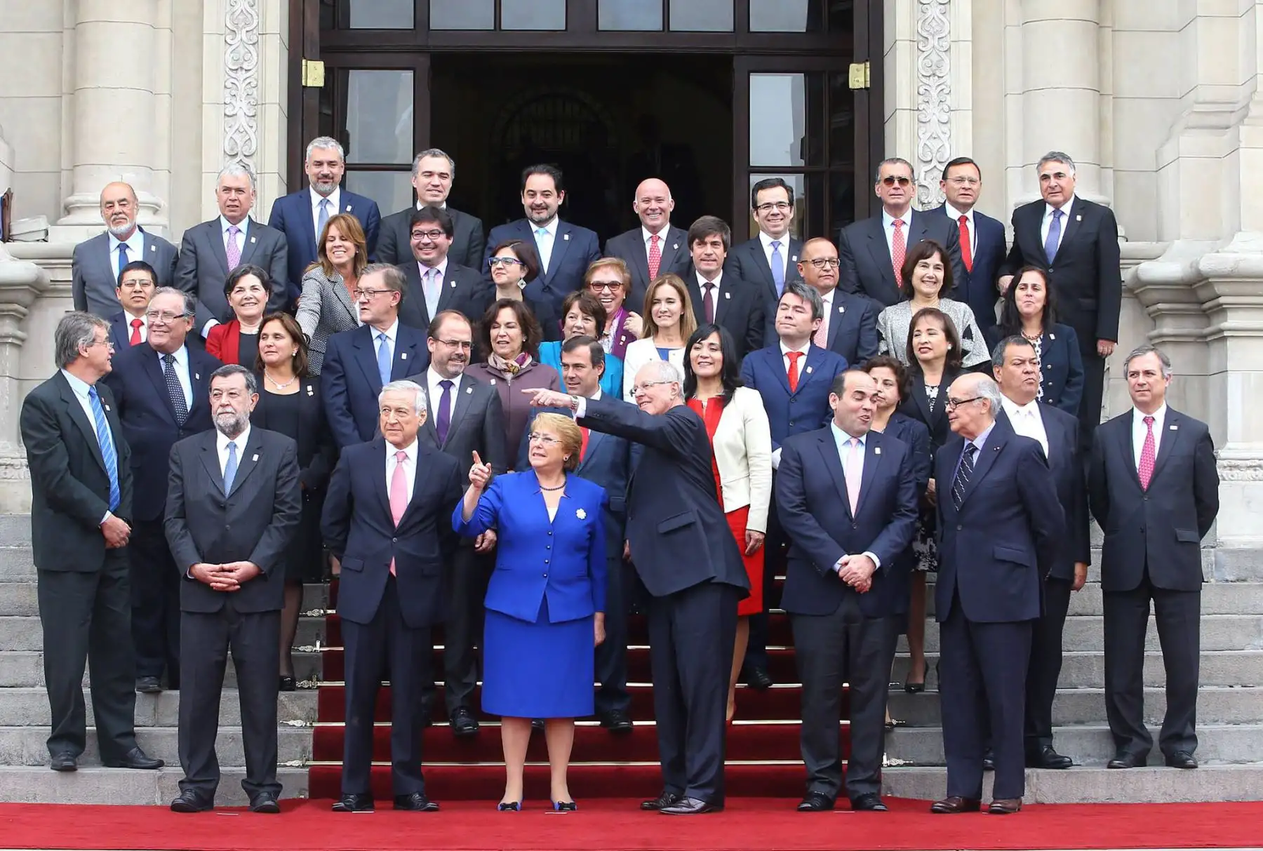 LIMA,PERÚ-JULIO 07. Presidente de la República, Presidente Kuczynski; y su homóloga chilena, Michelle Bachelet, participan en el I Gabinete Binacional Ministerial Perú-Chile, a realizado hoy en Lima. Foto: ANDINA/Prensa Presidencia