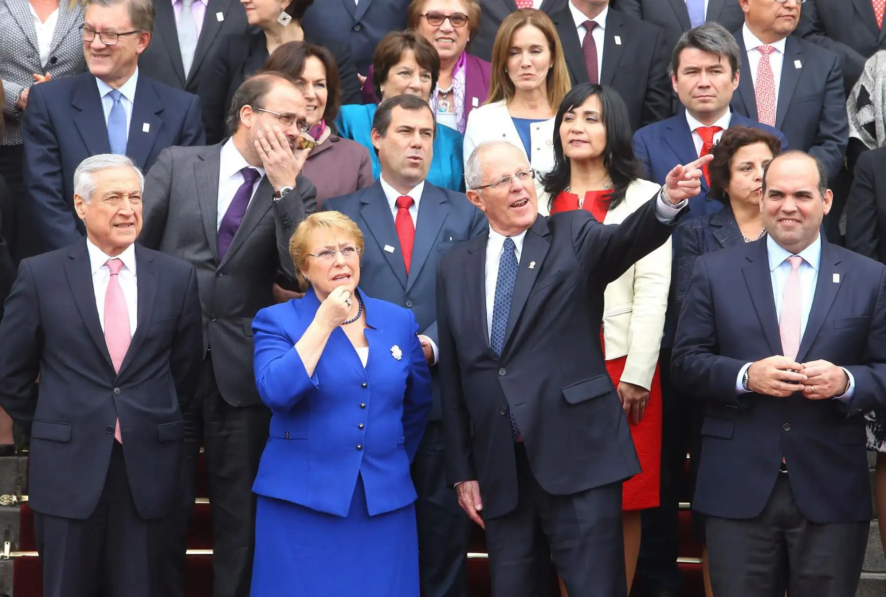 LIMA,PERÚ-JULIO 07. Presidente de la República, Presidente Kuczynski; y su homóloga chilena, Michelle Bachelet, participan en el I Gabinete Binacional Ministerial Perú-Chile, a realizado hoy en Lima. Foto: ANDINA/Prensa Presidencia