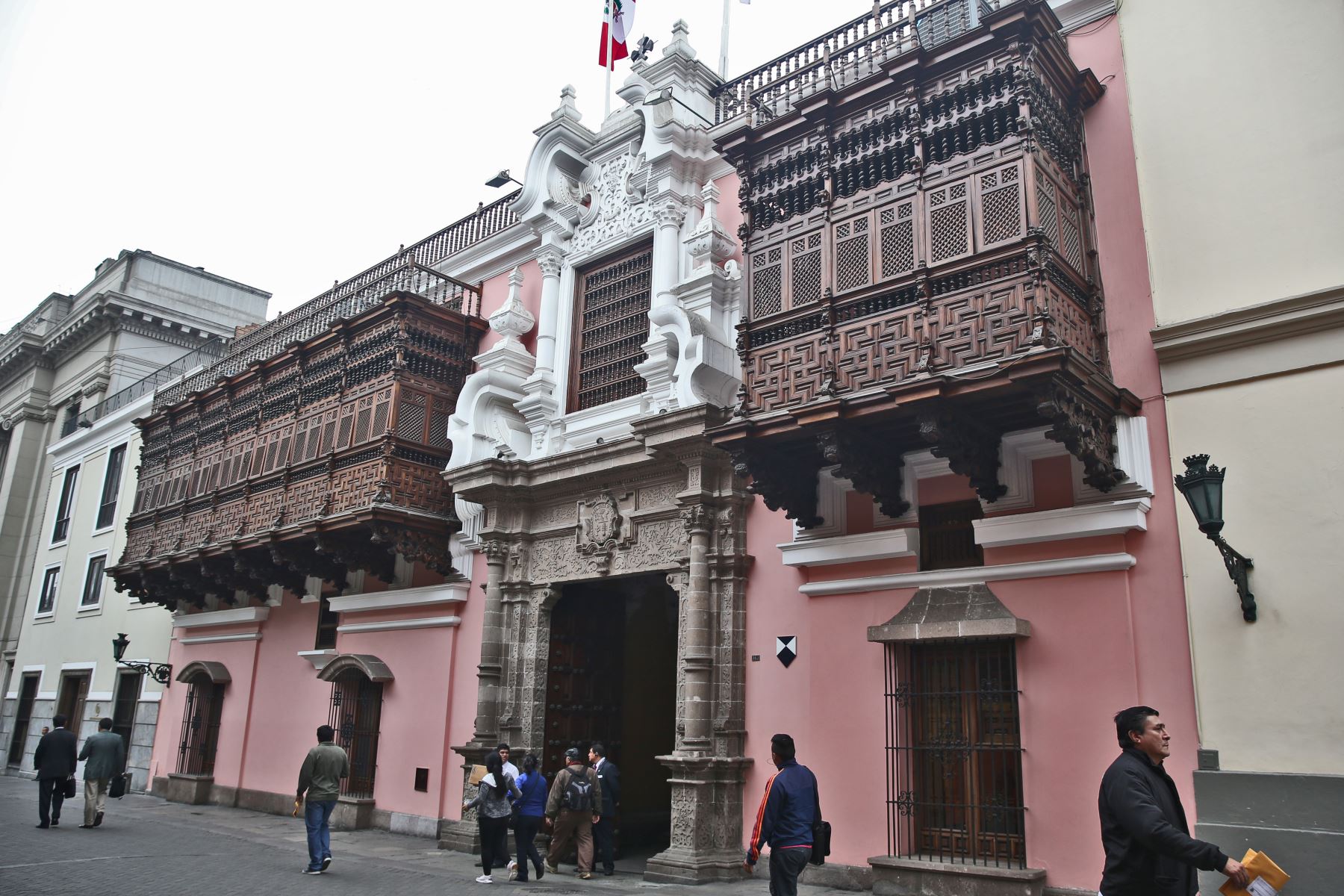 Palacio de Torre Tagle, sede del ministerio de Relaciones Exteriores, en el Centro Histórico de Lima. Foto: ANDINA/archivo.