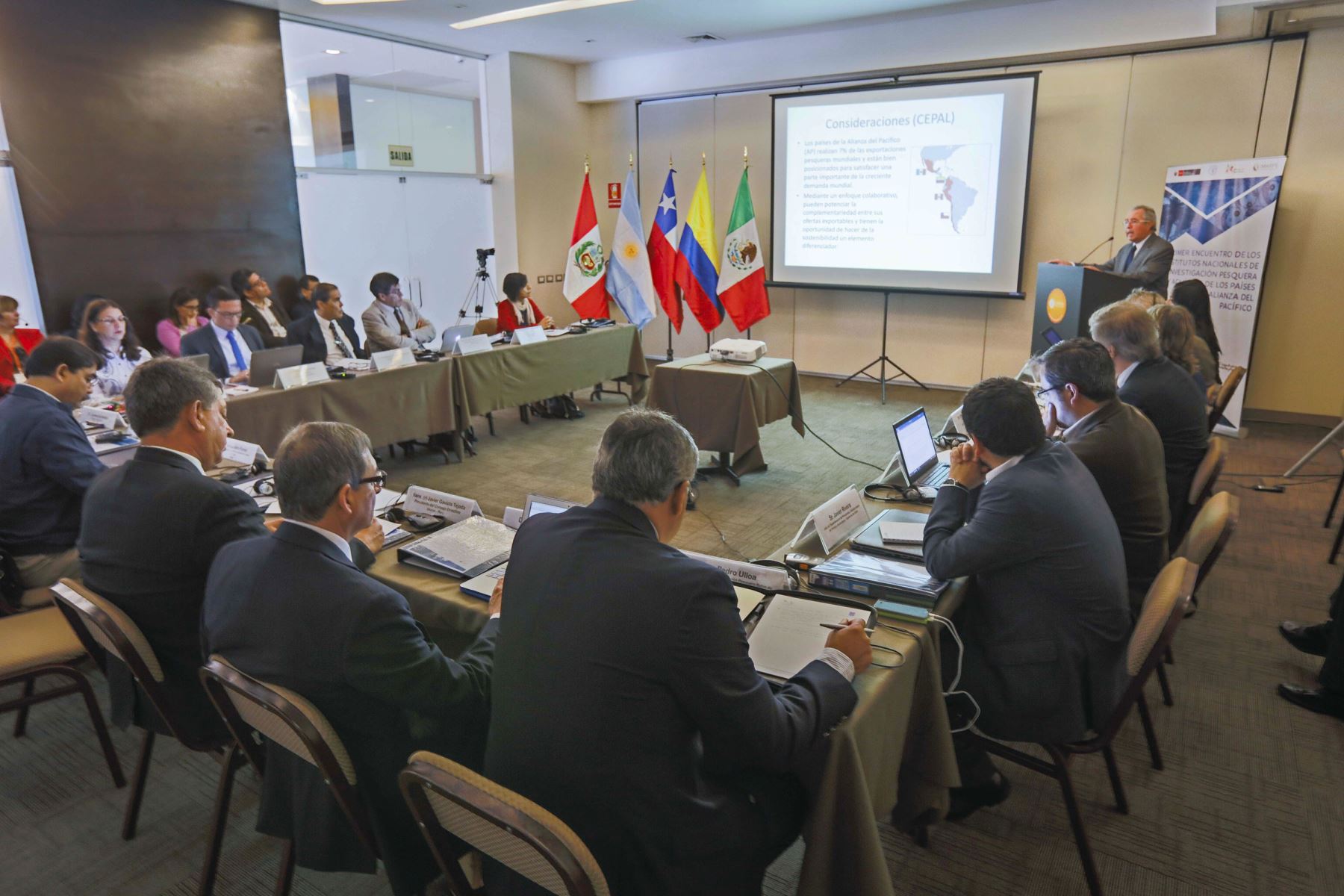 Representantes de la investigación marina de los países de la Alianza del Pacífico se reunieron en Lima. Foto: Cortesía Produce.
