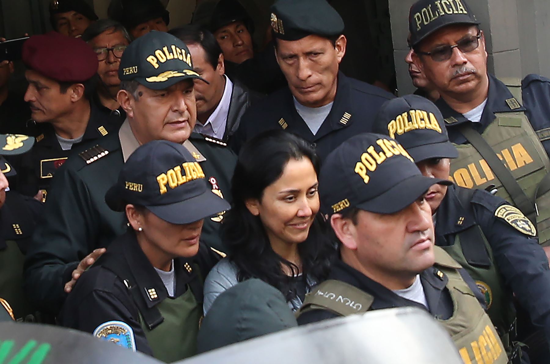 Nadine Heredia es trasladada de Carceleta Judicial Foto: EFE