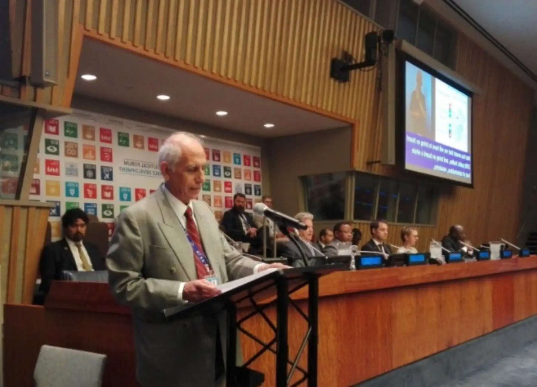 Presidente de Ceplan expone avance del Perú en los Objetivos de Desarrollo Sostenible (ODS) en la ONU. Foto: Internet.