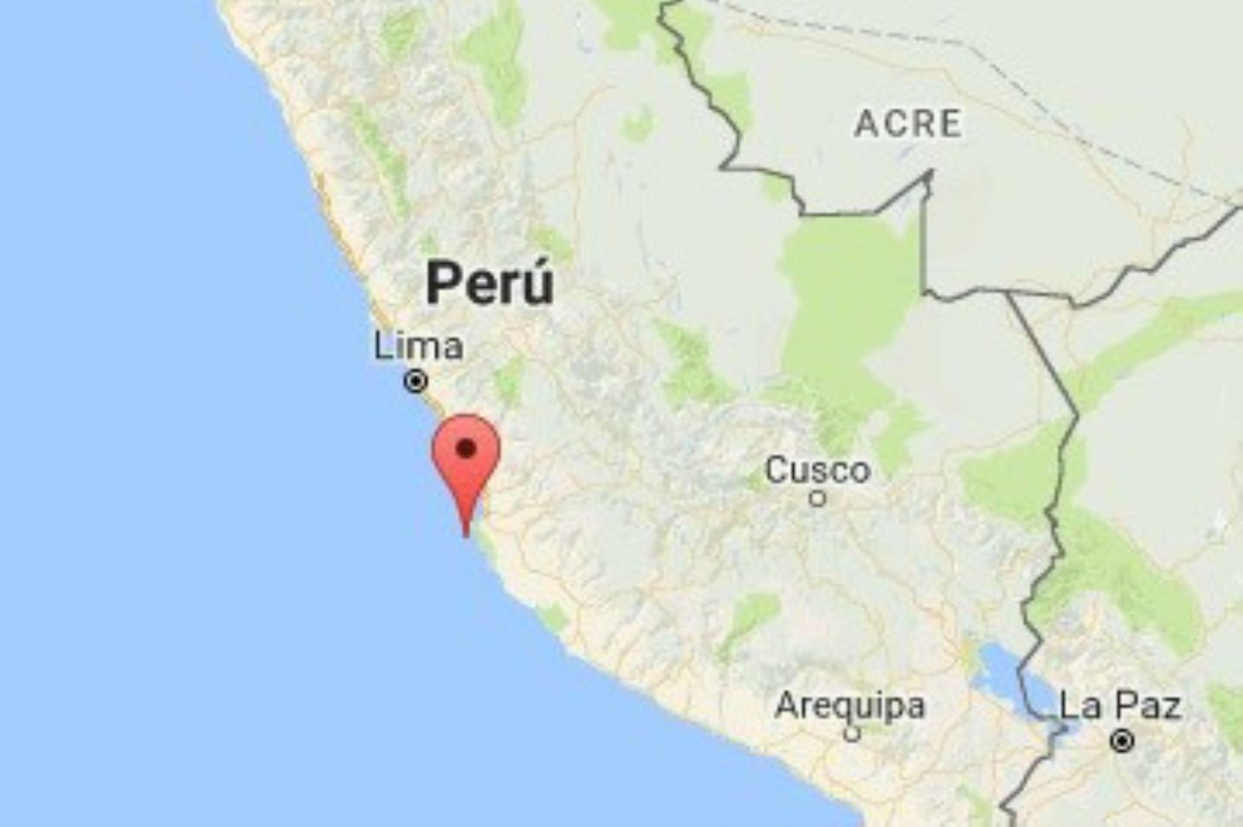 Temblor tuvo una intensidad de II y III grados en la ciudad de Pisco.ANDINA/Difusión
