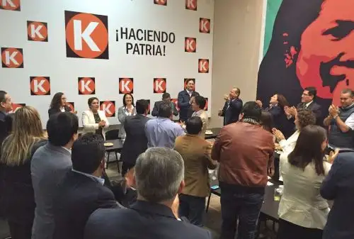 Bancada de Fuerza Popular se reúne para elegir lista a la Mesa Directiva. Foto: Fuerza Popular.