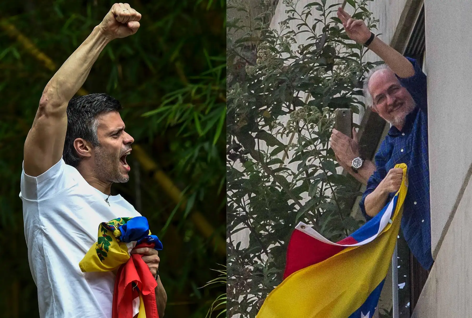 Leopoldo López y Antonio Ledezma