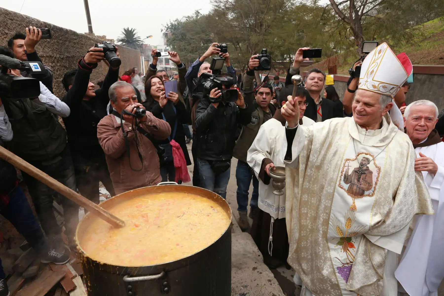 Declaran Patrimonio Cultural de la Nación, la ceremonia de la Porciúncula, que se realiza en el Convento de los Descalzos del Rimac . Foto: ANDINA