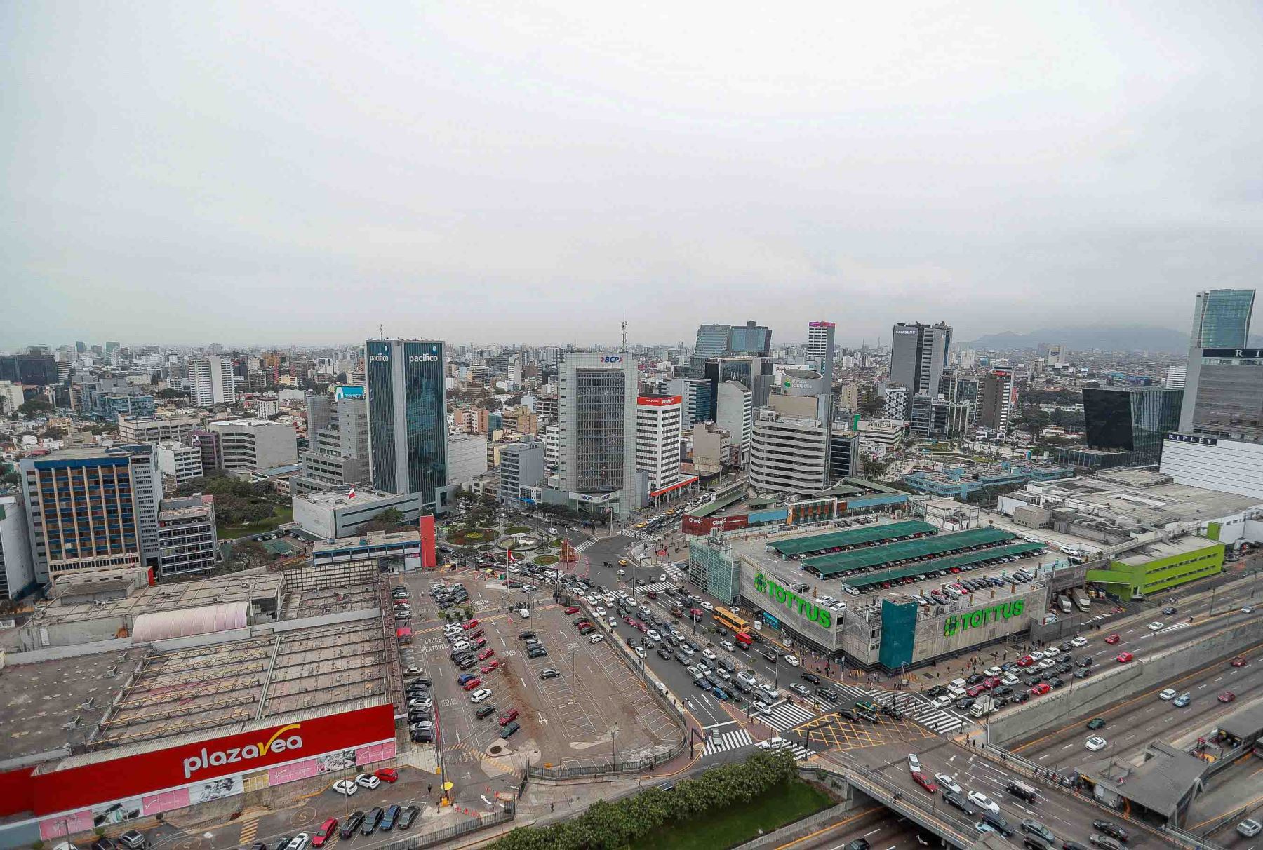 Centro financiero de Lima. Foto: ANDINA/Carlos Lezama