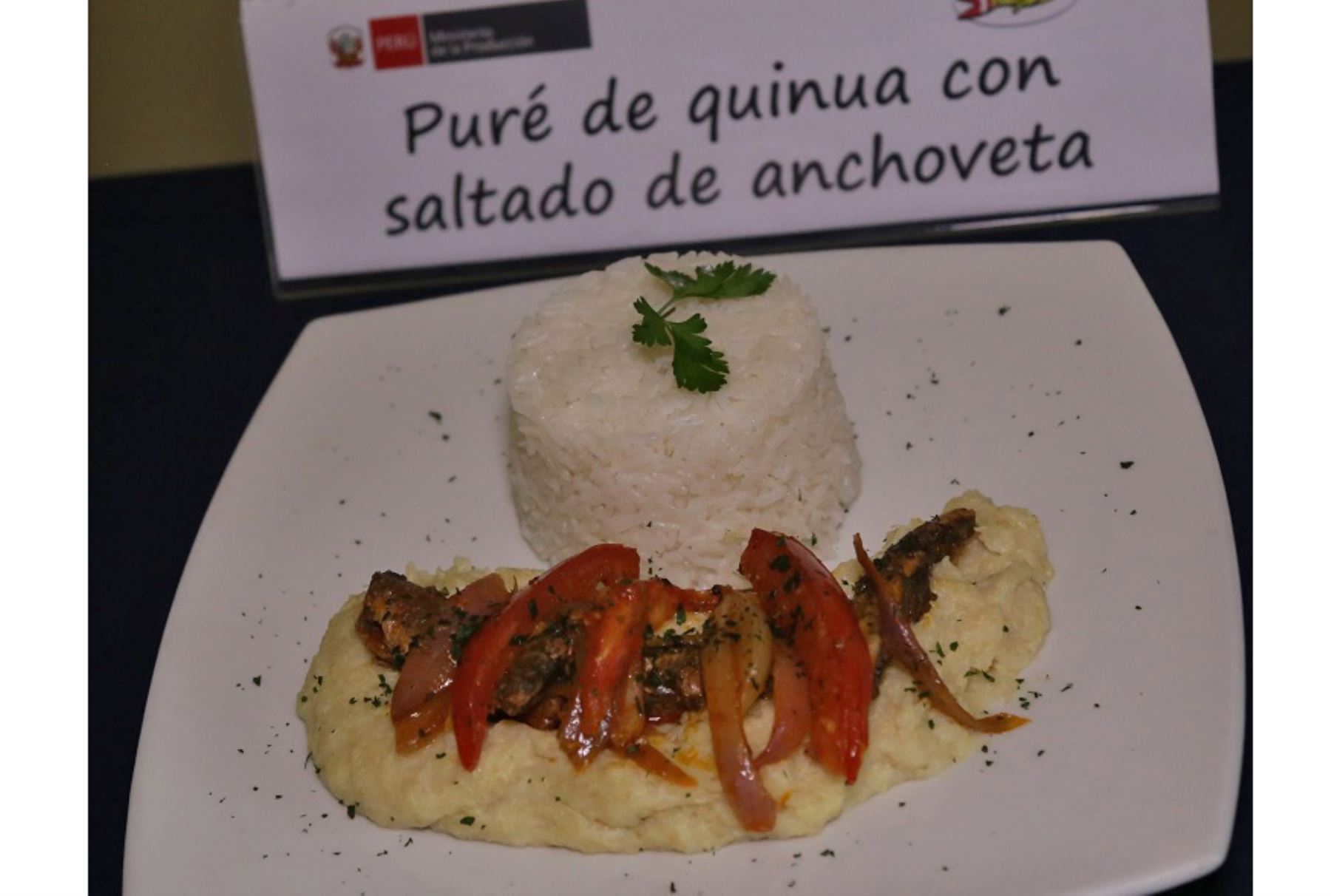 Plato ganador del concurso "Come pescado con todo". Foto: Andina/Difusión
