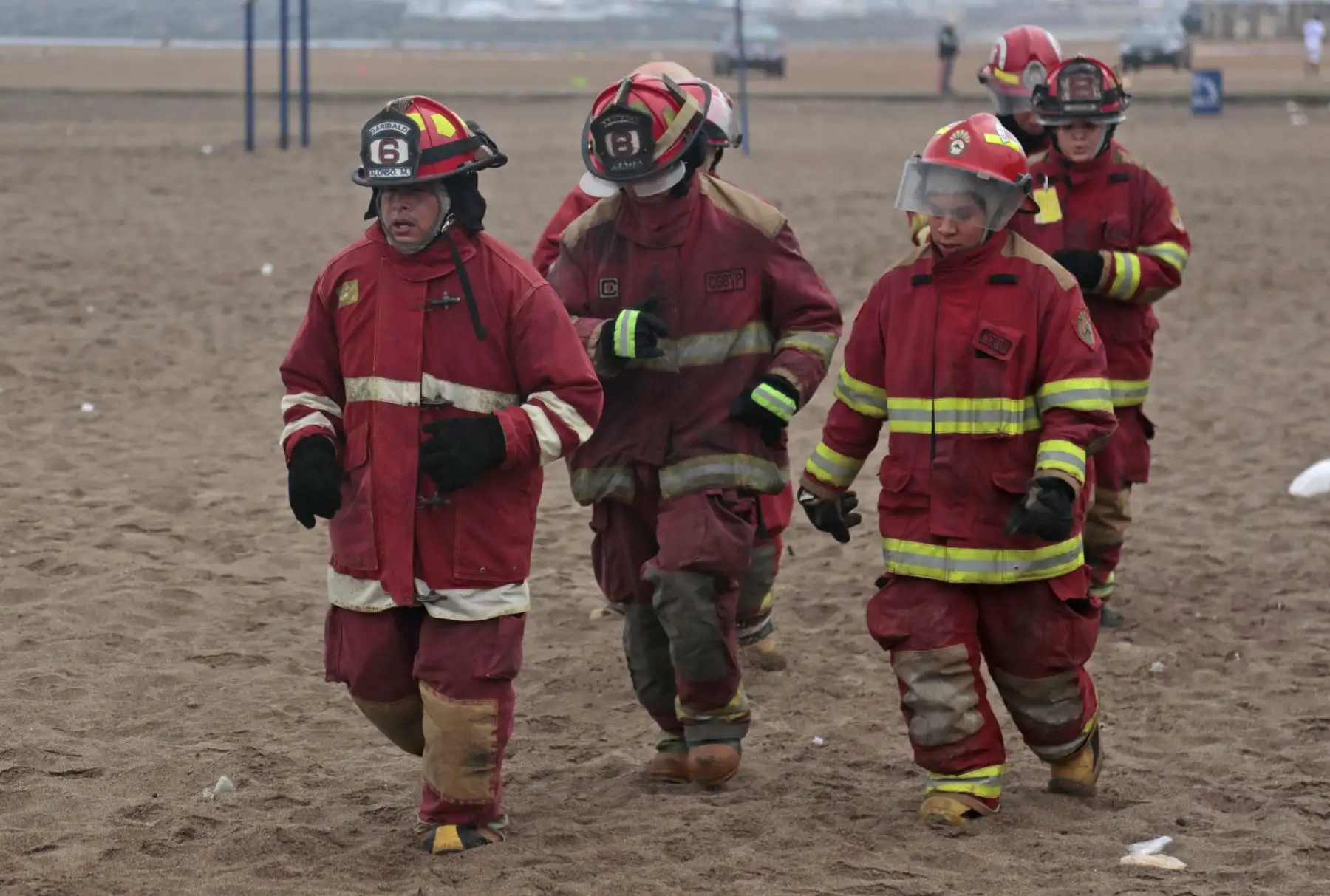 Arequipa envía bomberos a Puerto Maldonado. ANDINA/Carlos Lezama
