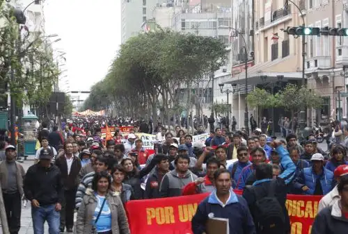 Huelga de maestros.