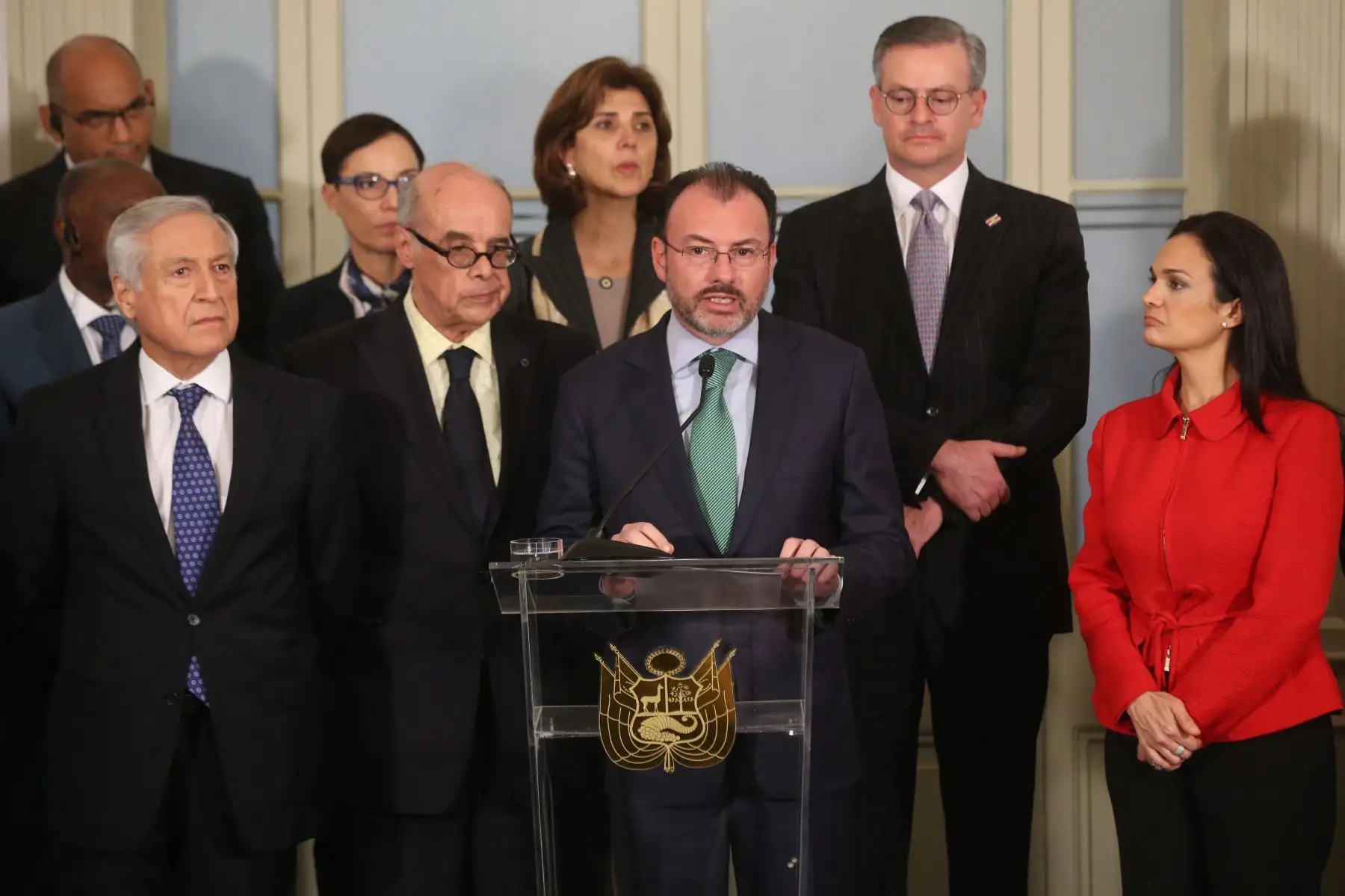 08/08/2017   LIMA,PERÚ-AGOSTO 08.Conferencia tras reunión de ministros de Relaciones Exteriores y representantes quienes evaluaron la situación que atraviesa Venezuela.Foto:ANDINA/Oscar Farje Gomero.