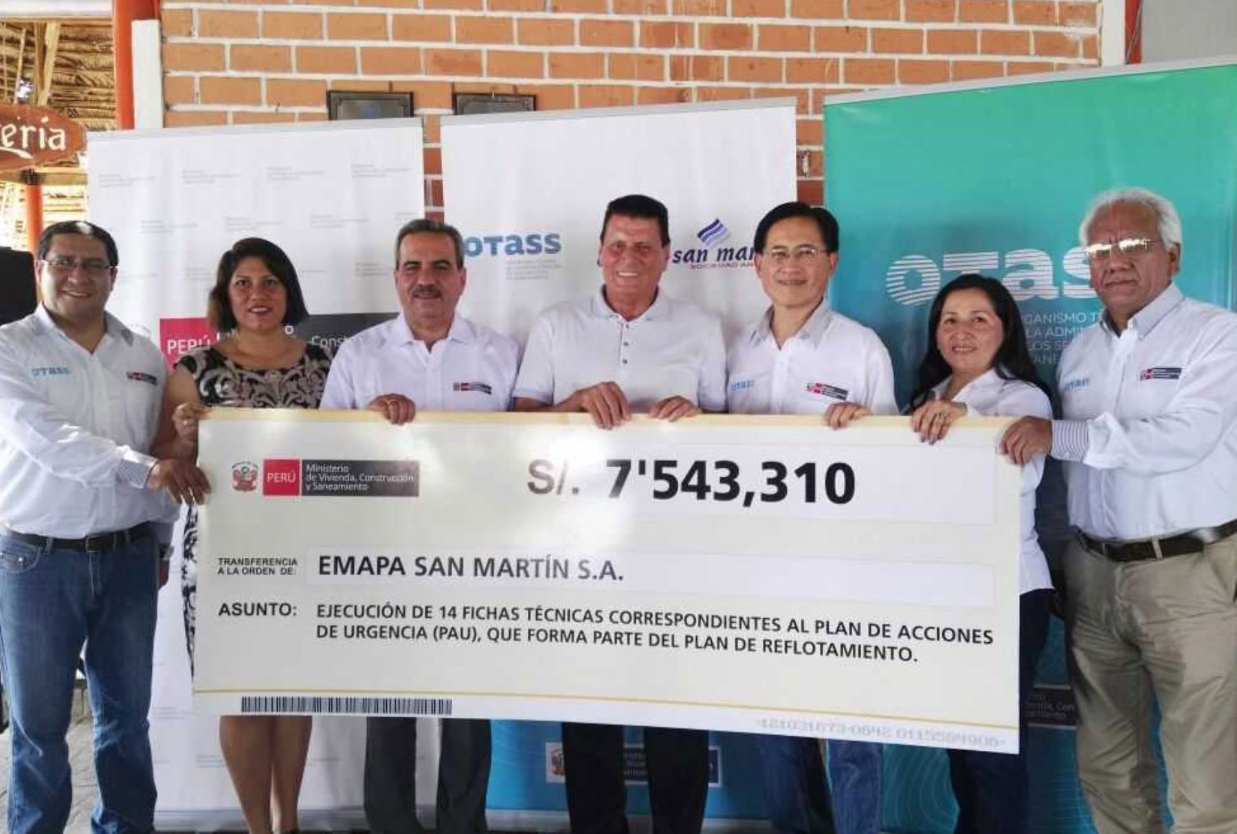 Emapa San Martín es una de las 13 empresas prestadoras administradas por el OTASS a través del régimen de apoyo transitorio, con la finalidad de lograr su reflotamiento.