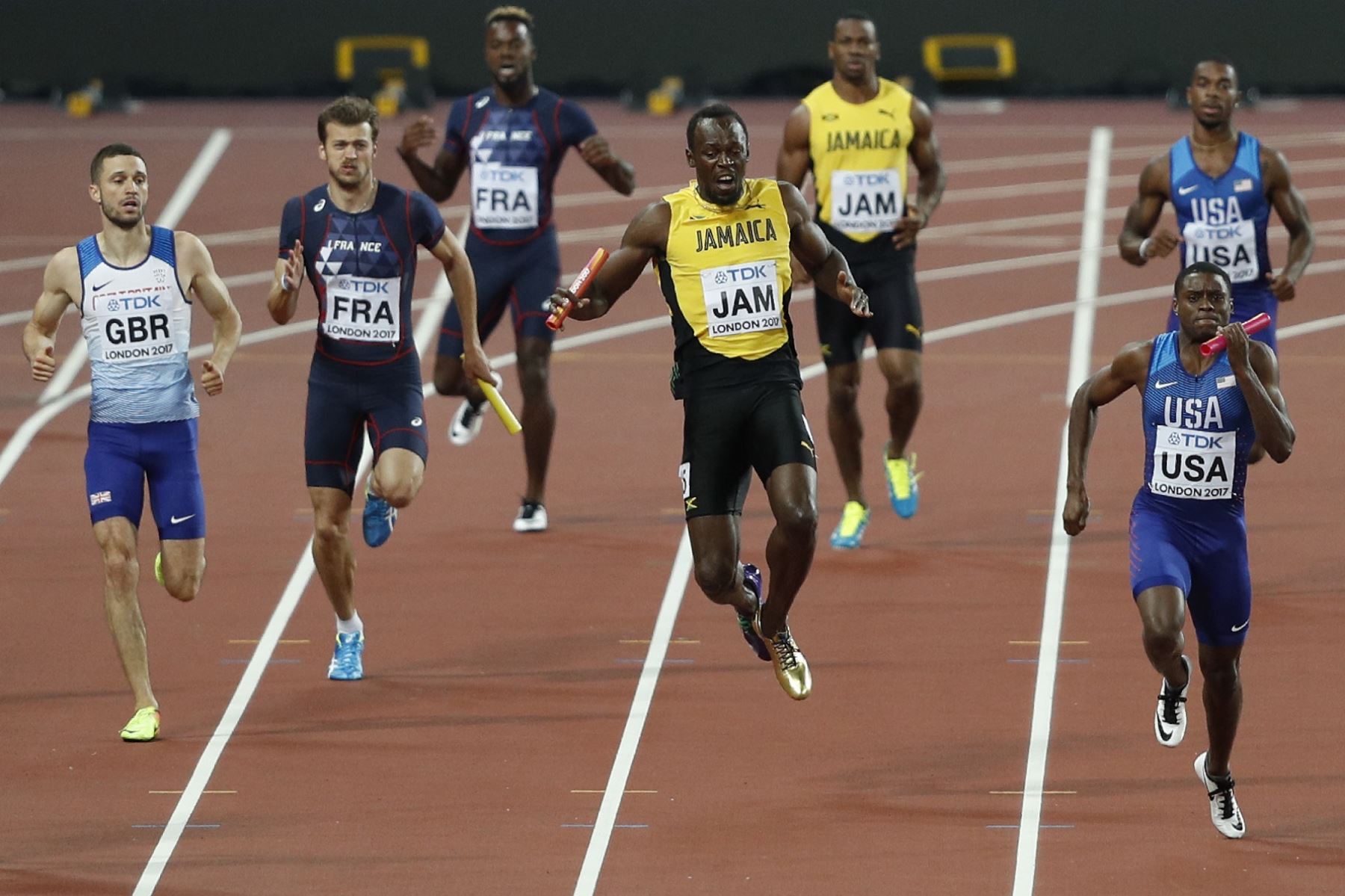 Usain Bolt se despidió del atletismo. AFP