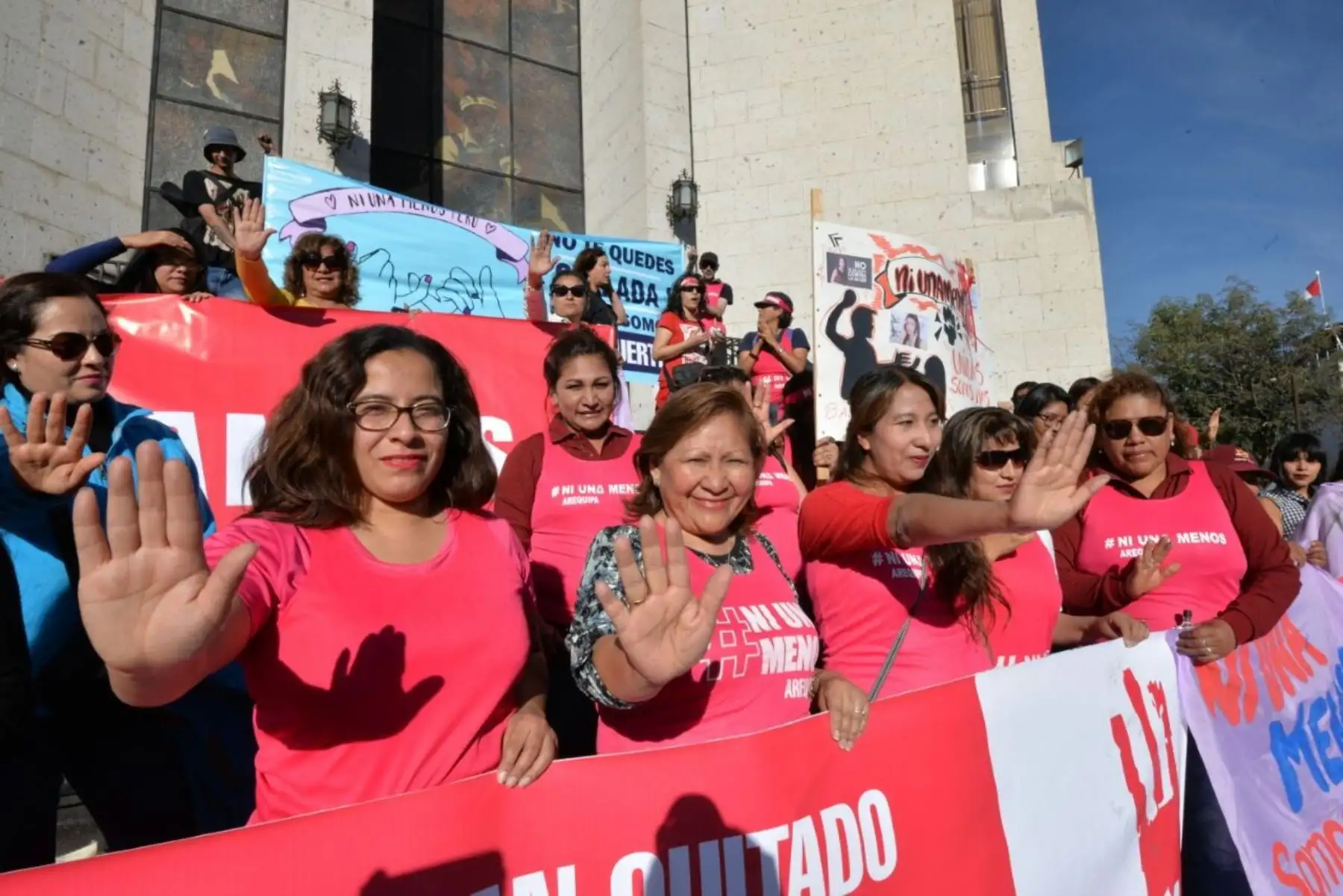 Marcha Ni una menos en Arequipa. Foto: Difusión.