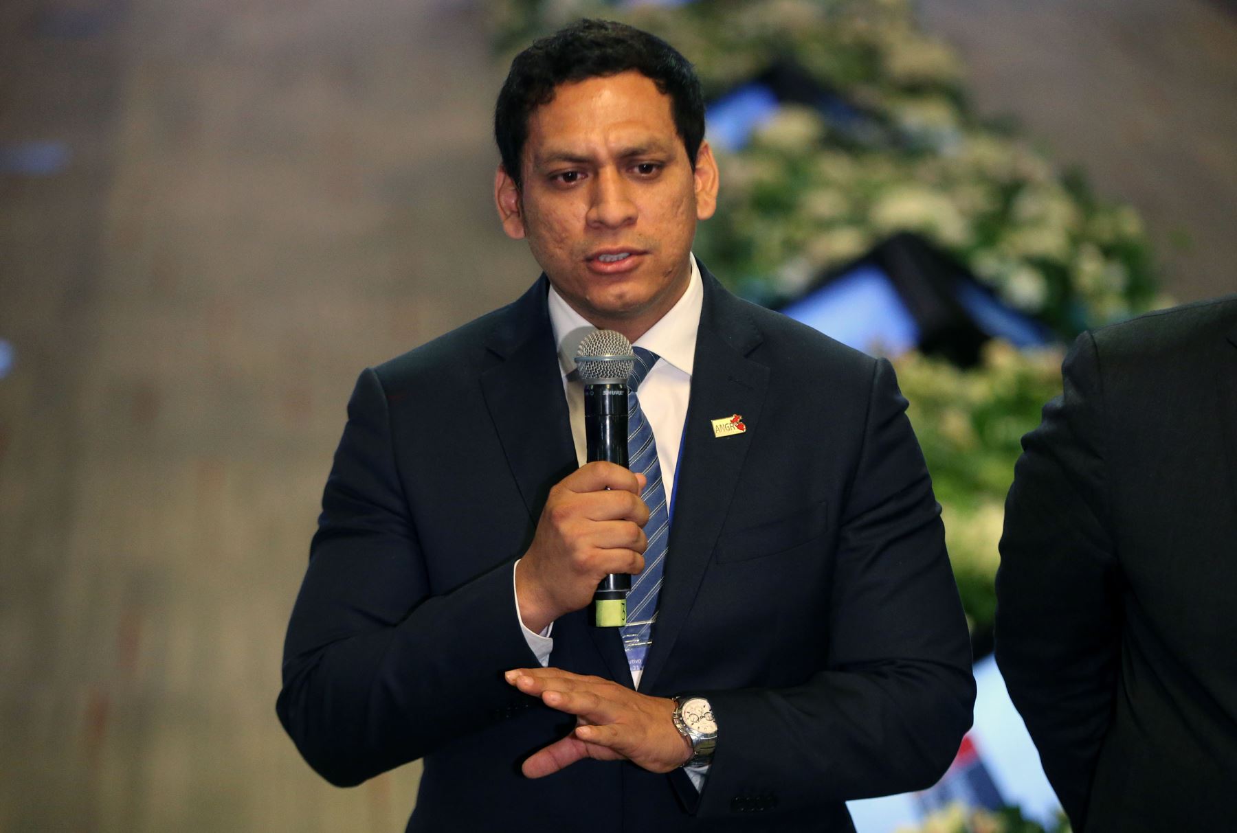 Gobernador regional de La Libertad y presidente de la Asamblea Nacional de Gobiernos Regionales, Luis Valdez Farías. ANDINA/Vidal Tarqui