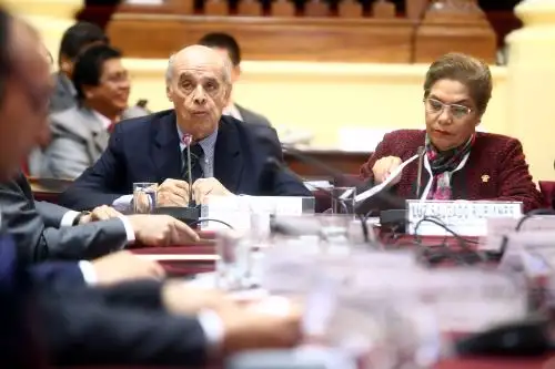 Canciller Ricardo Luna en el Congreso.