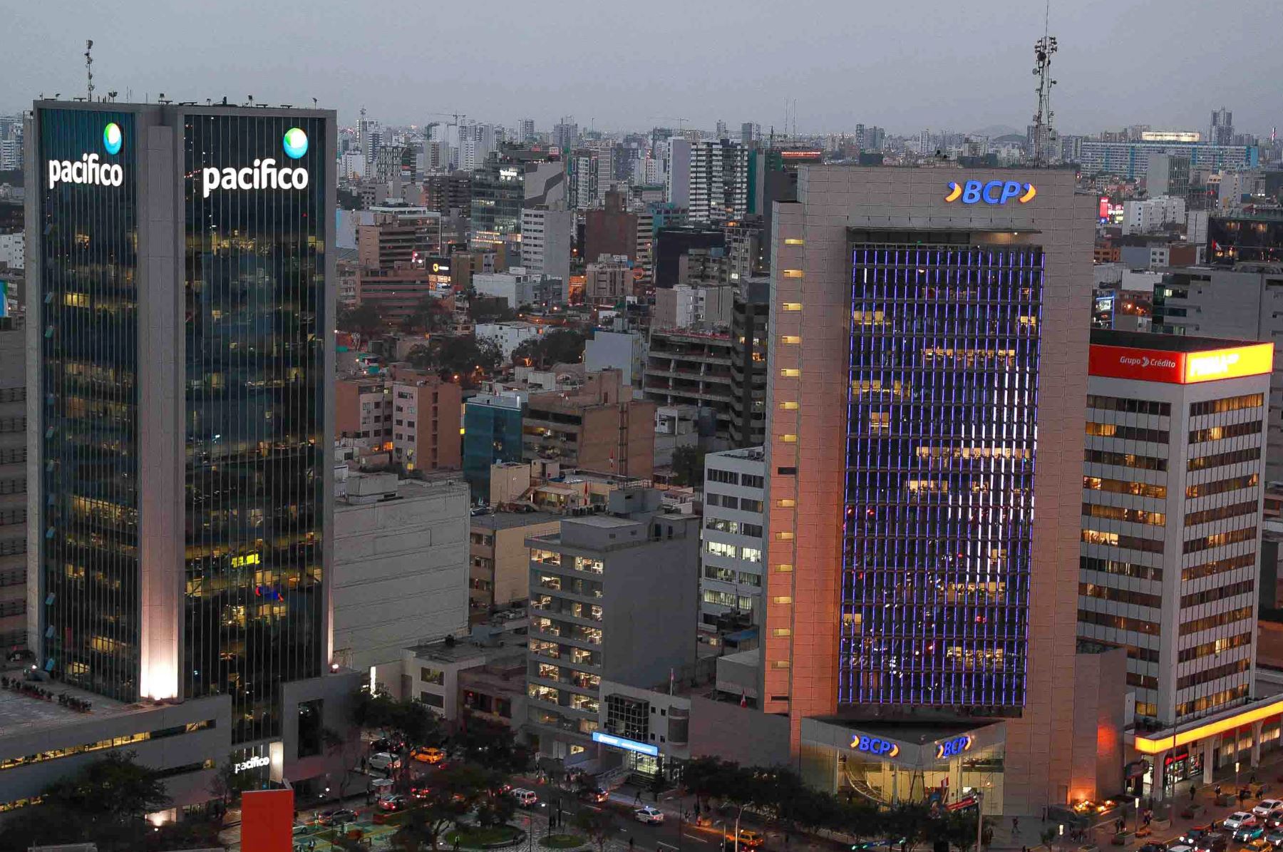 Centro financiero de Lima. Foto: ANDINA/Carlos Lezama