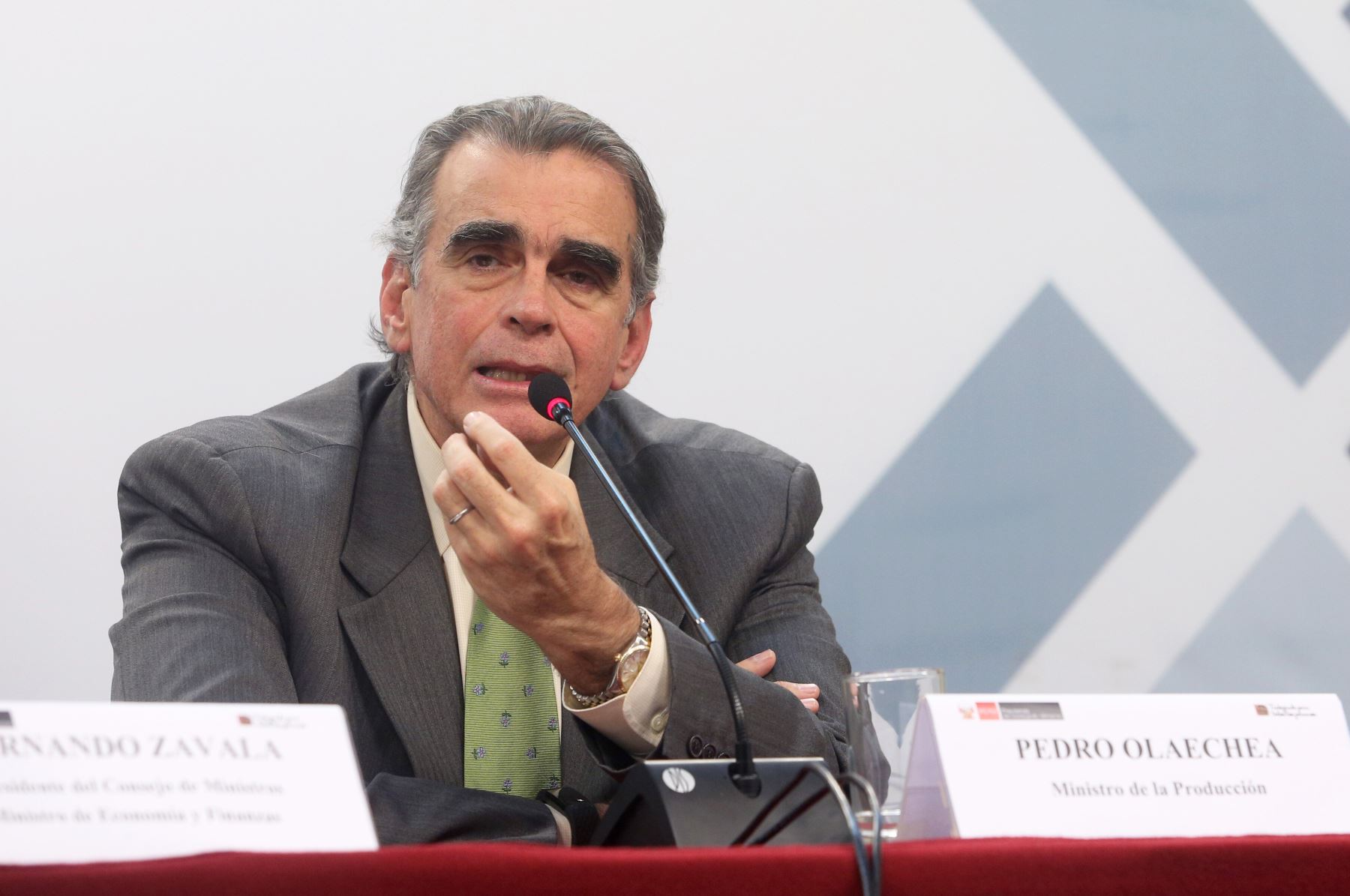 Ministro de la Producción, Pedro Olaechea. ANDINA/Jhony Laurente