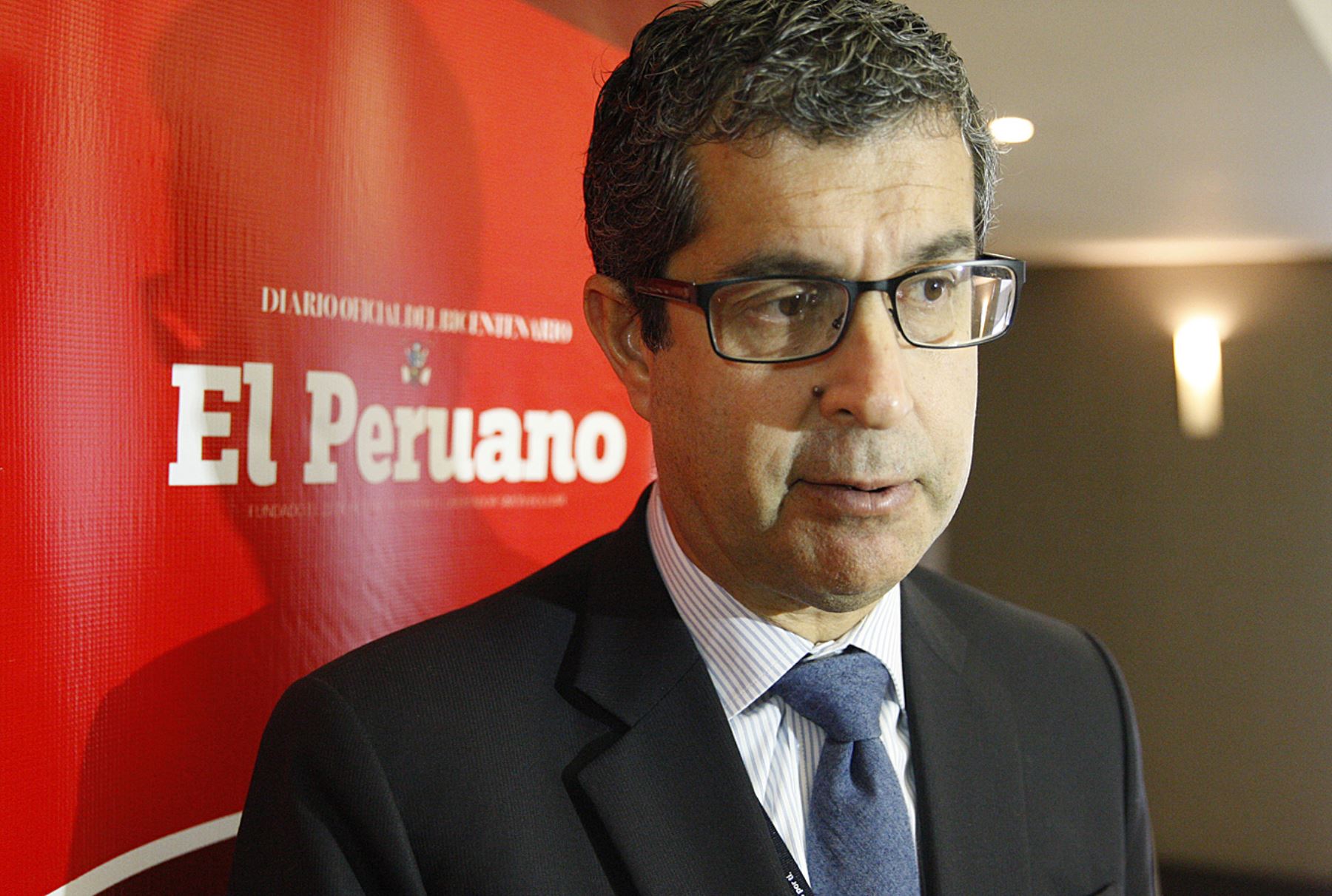 Sergio Espinoza, jefe de la Unidad de Inteligencia Financiera. ANDINA/Eddy Ramos