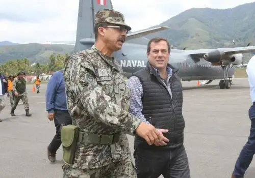 Ministro de Transportes y Comunicaciones, Bruno Giuffra, visita Puerto Bermúdez, en Pasco.