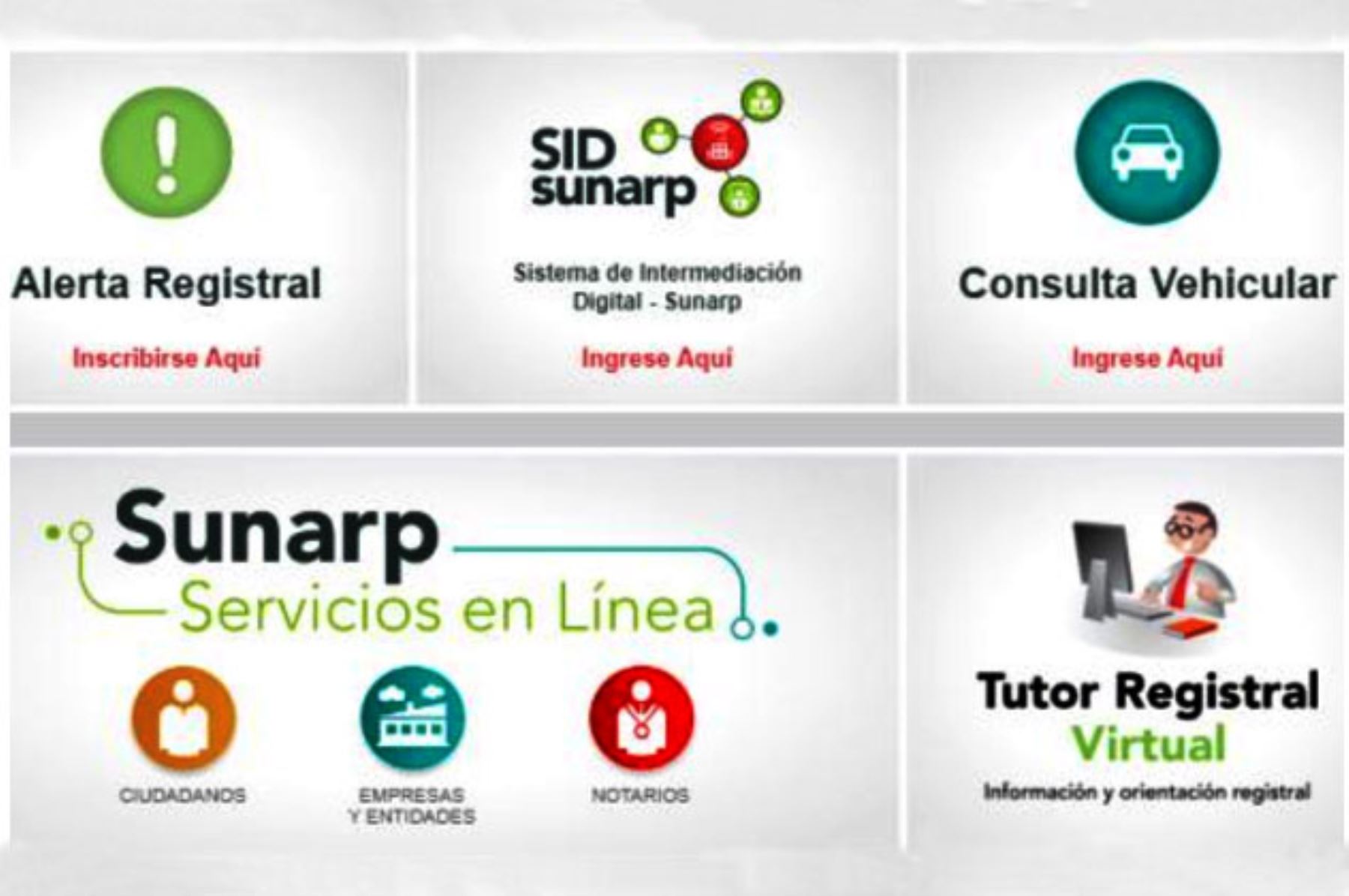 Servicios virtuales ofrece Sunarp a todos los peruanos.Foto:  ANDINA/Difusión.