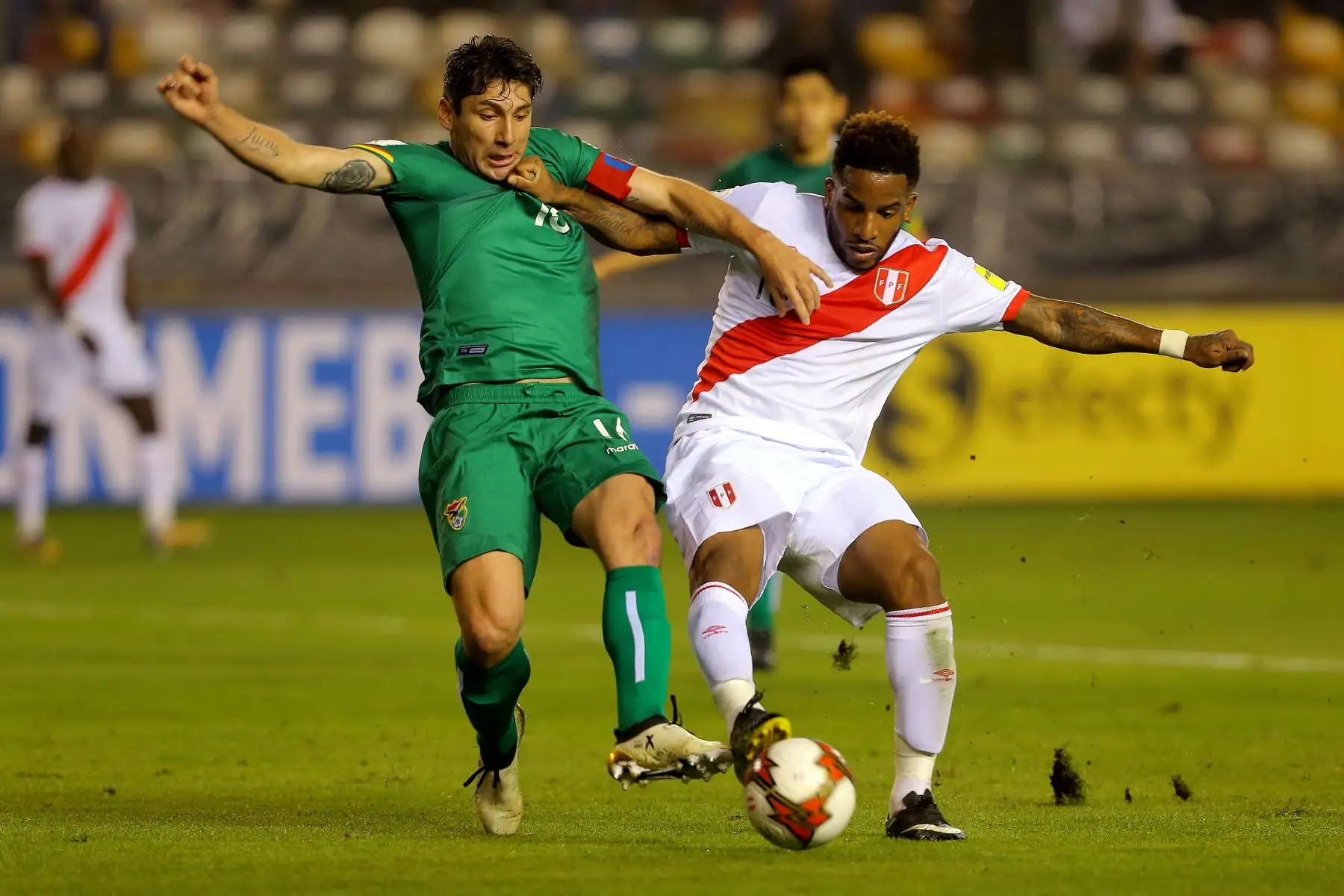 LIMA,PERÚ-AGOSTO 31. Selecciones de Perú y Bolivia se enfrentan en el estadio Monumental por las Eliminatorias al Mundial de Rusia 2018.

Foto: ANDINA/Luis Iparraguirre