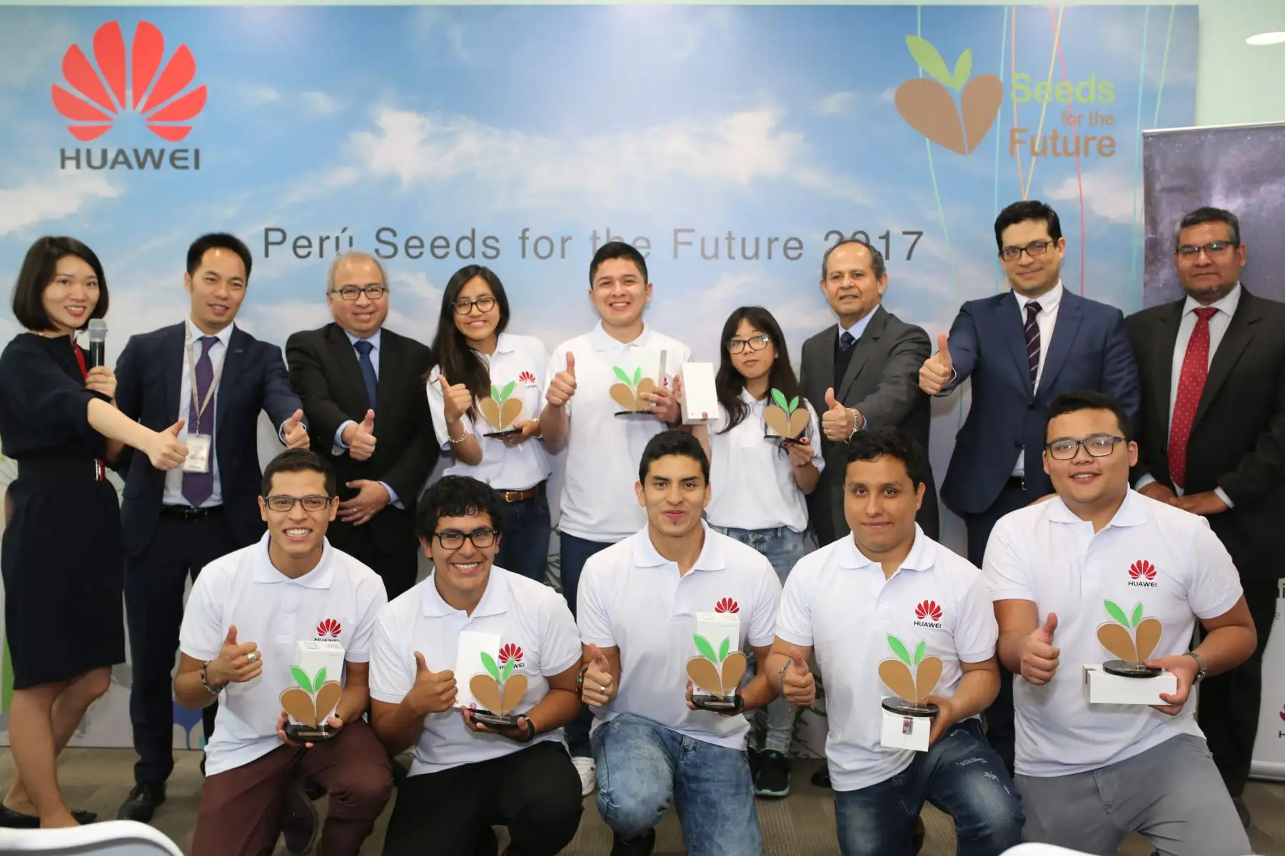 Grupo de universitarios peruanos viajó a China seleccionados por el programa “Seeds of the future” (Semillas para el futuro). Foto: Difusión
