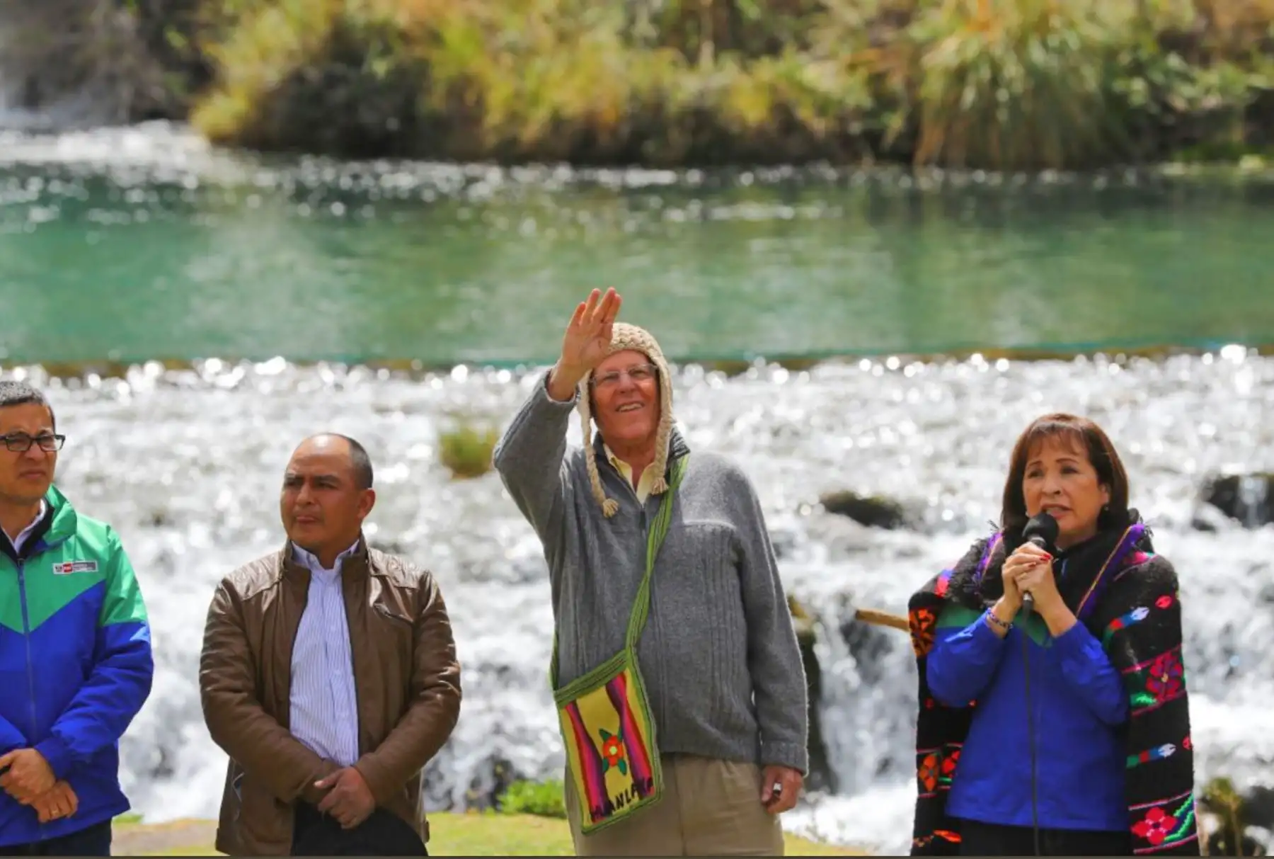 El presidente de la República, Pedro Pablo Kuczynski, ratificó el compromiso de su gobierno con el desarrollo de Huancaya.Foto: ANDINA/Prensa Presidencia